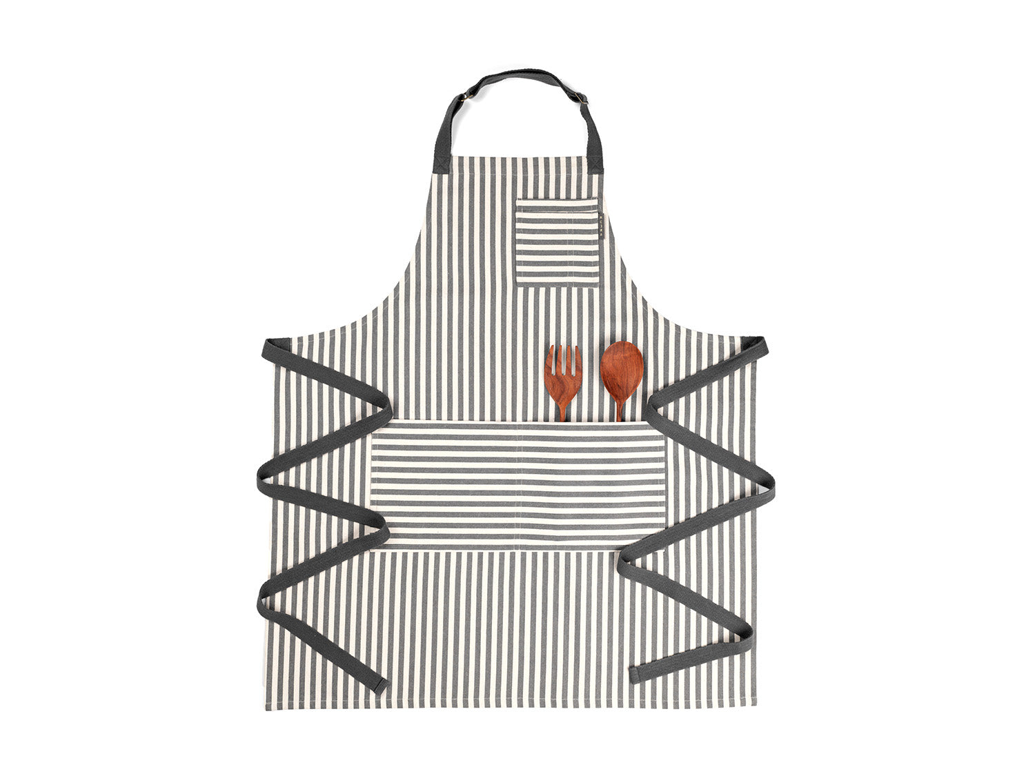 striped bib apron