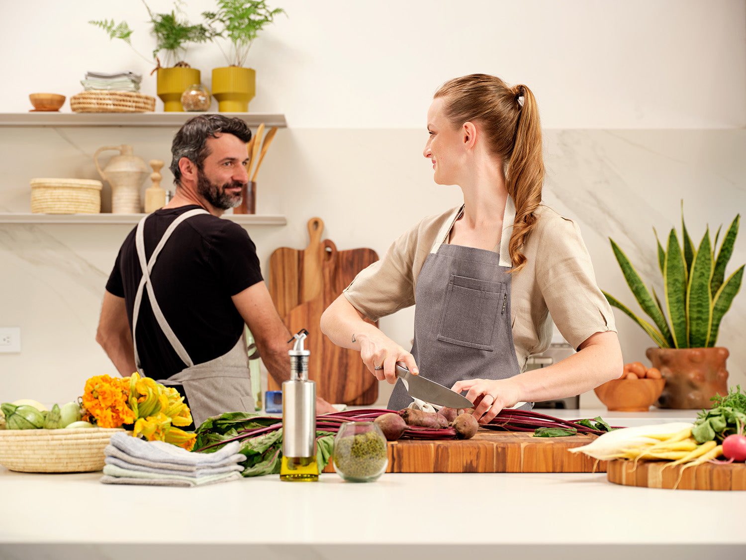 Chef Apron Gray