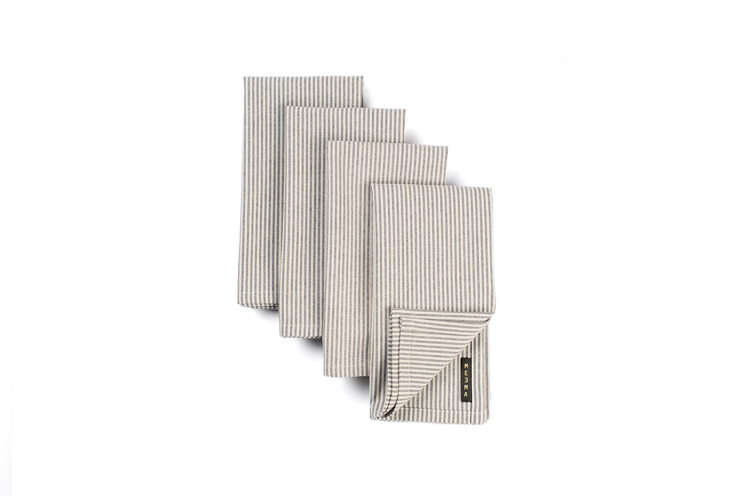Cotton Cloth Napkins Charcoal set of 4