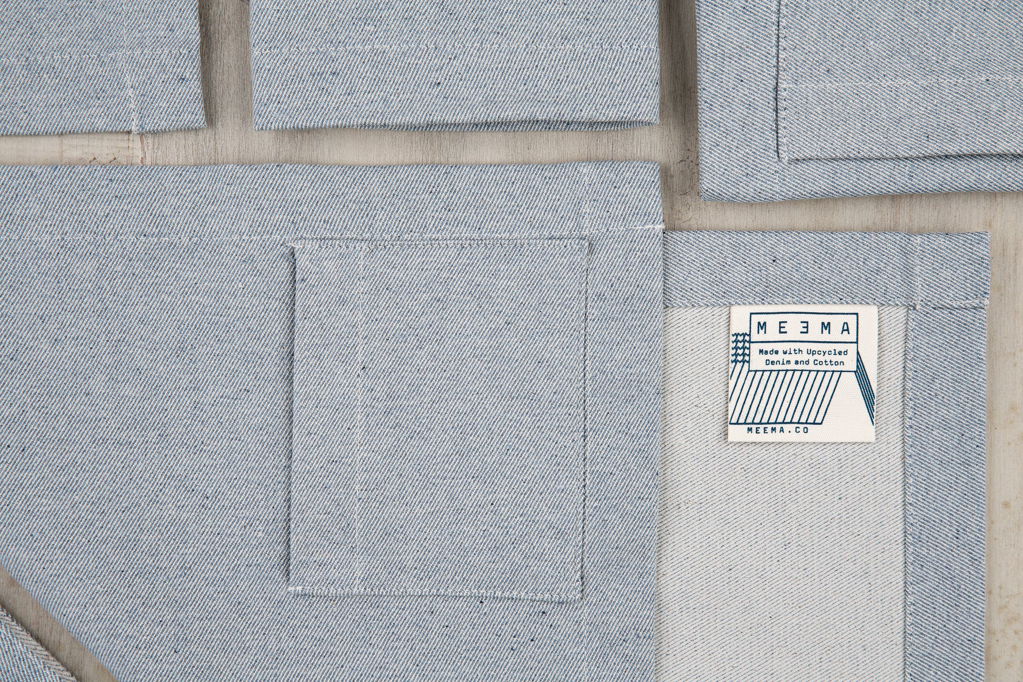 Placemats with Pocket, Set of 4 - Denim