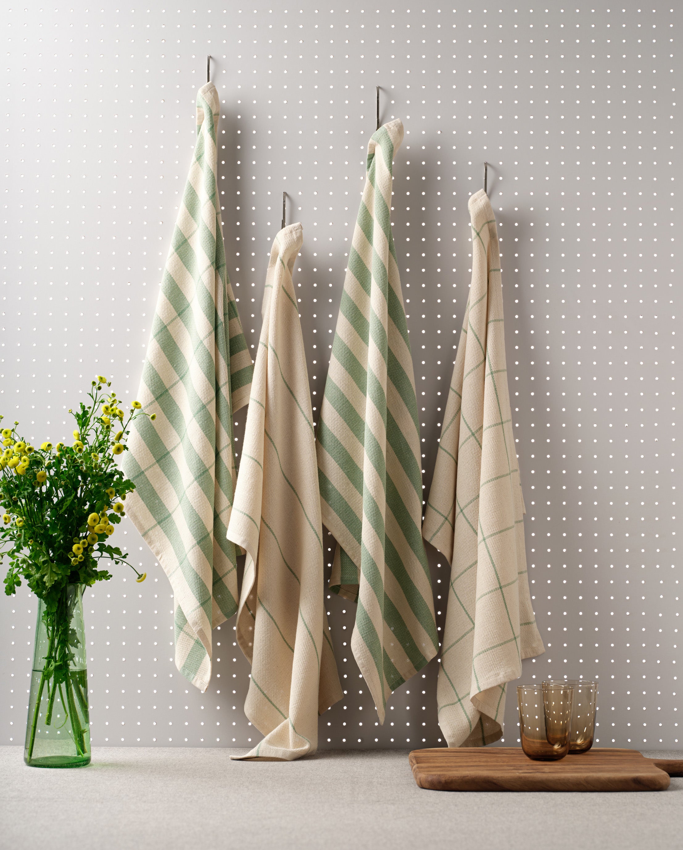 Cotton Kitchen Towels, Set of 4