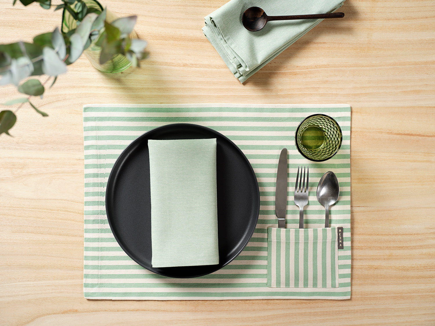 Sage Green placemats set of 4