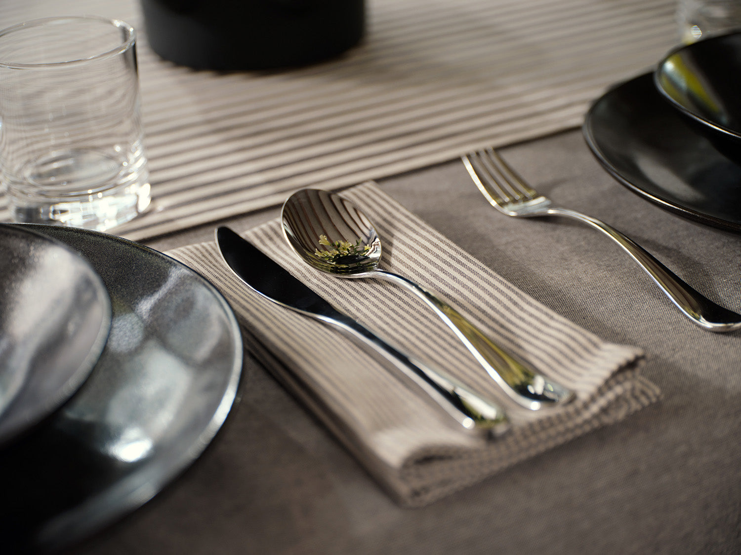 Gray Cotton Cloth Napkins set of 4