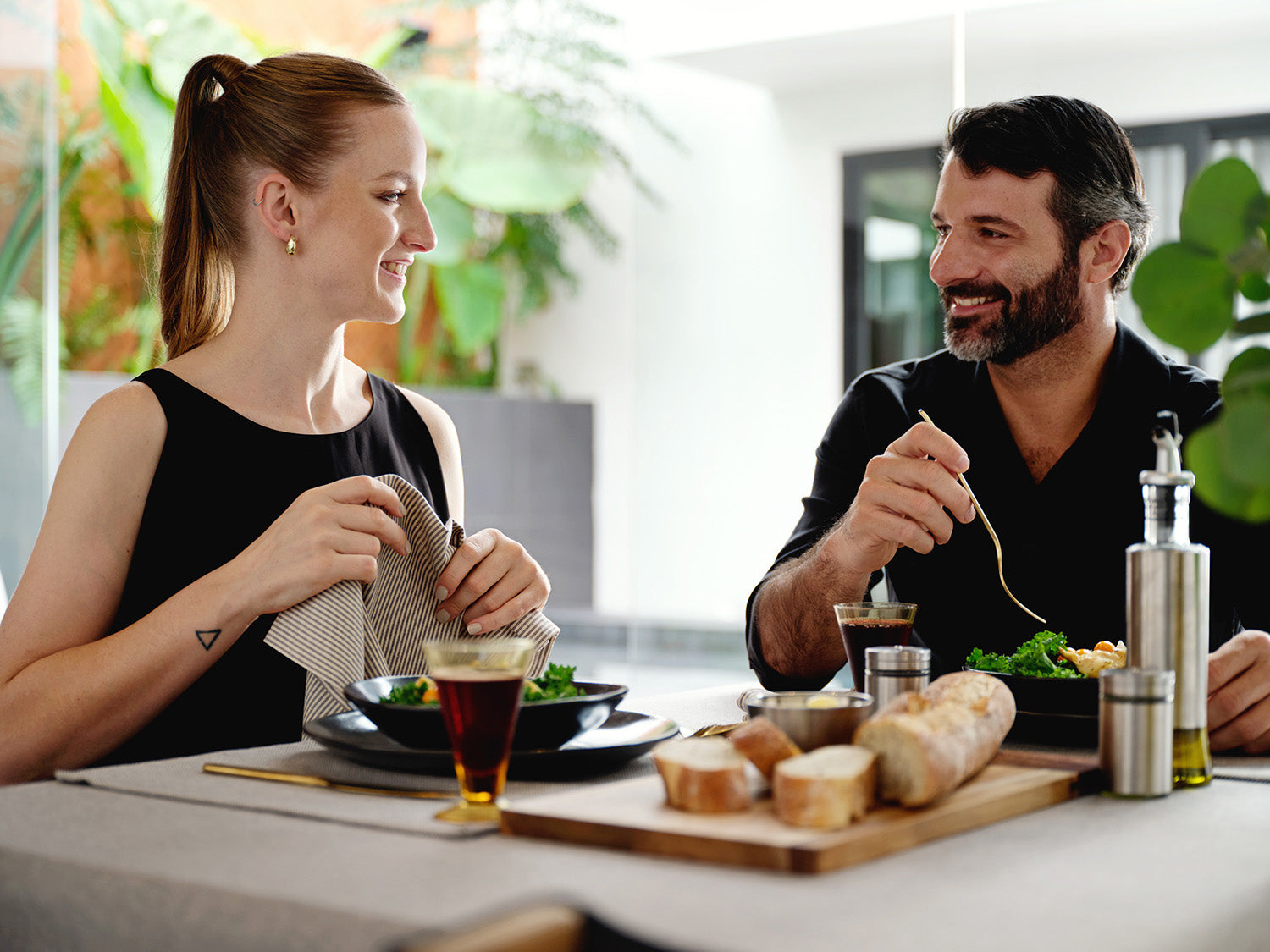 Striped Cotton Cloth Napkins set of 4