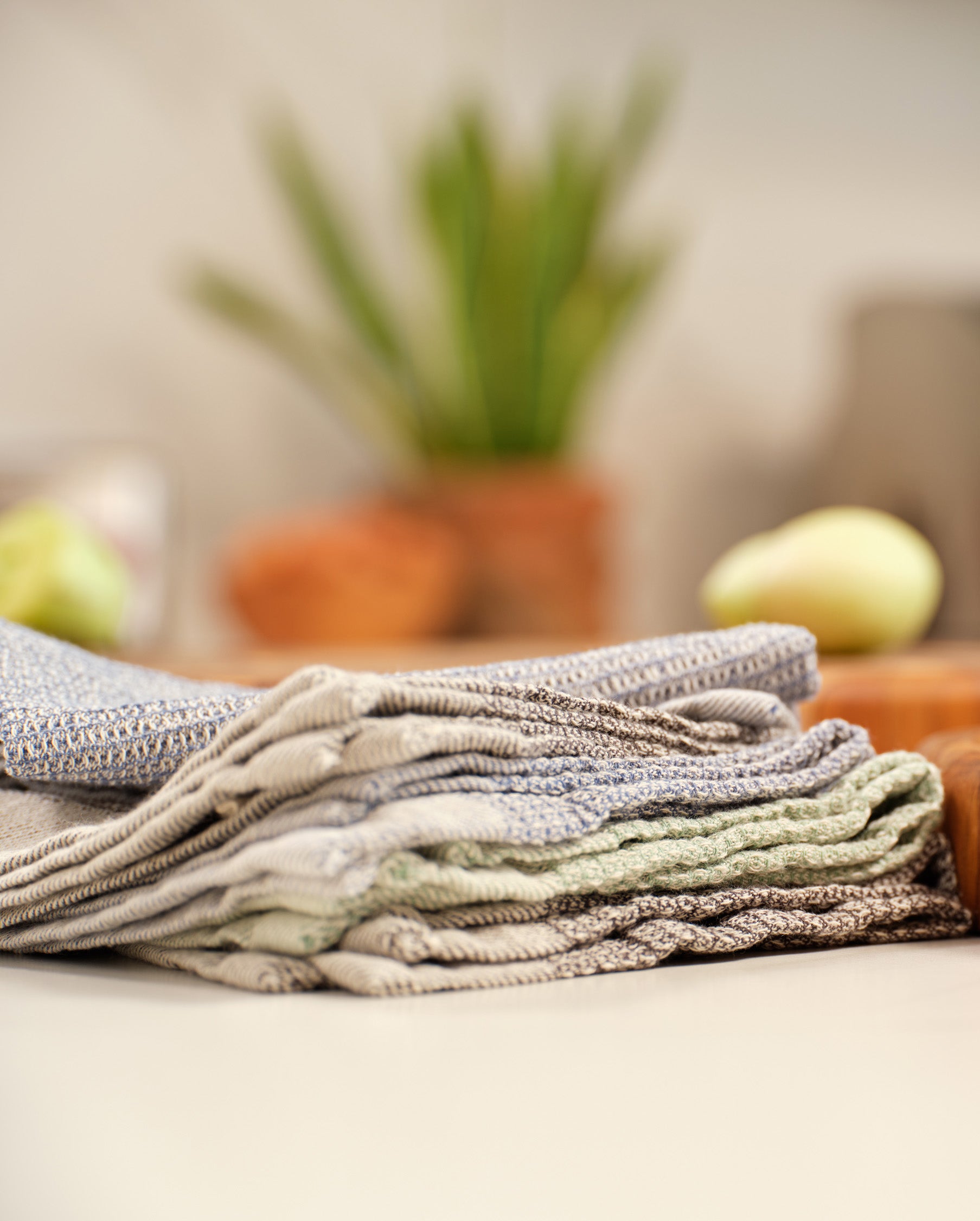 Waffle Weave Wash Cloths - Set of 8