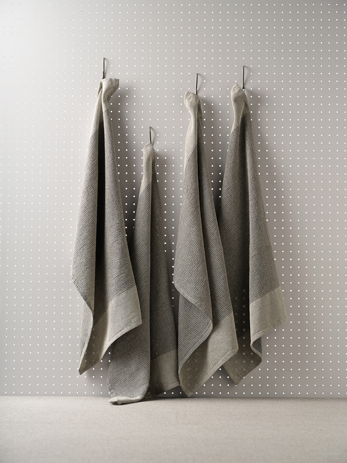 Waffle Kitchen Towels Gray
