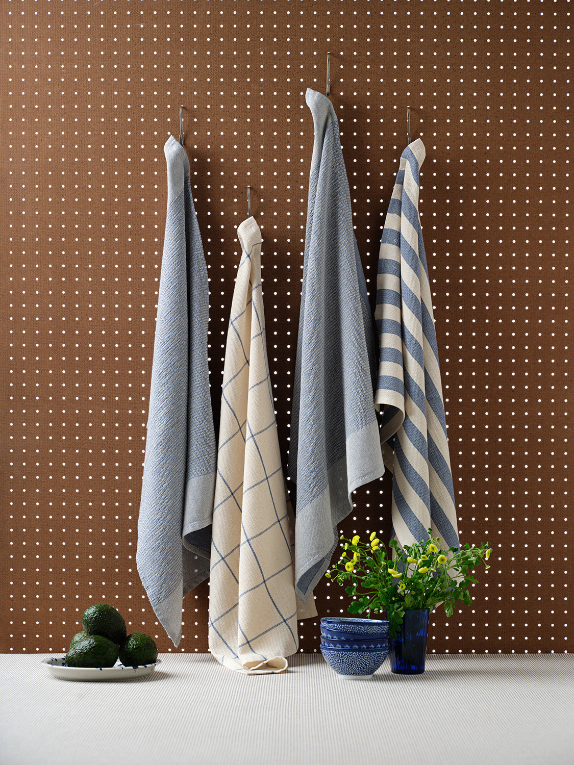 best cotton kitchen towels Blue