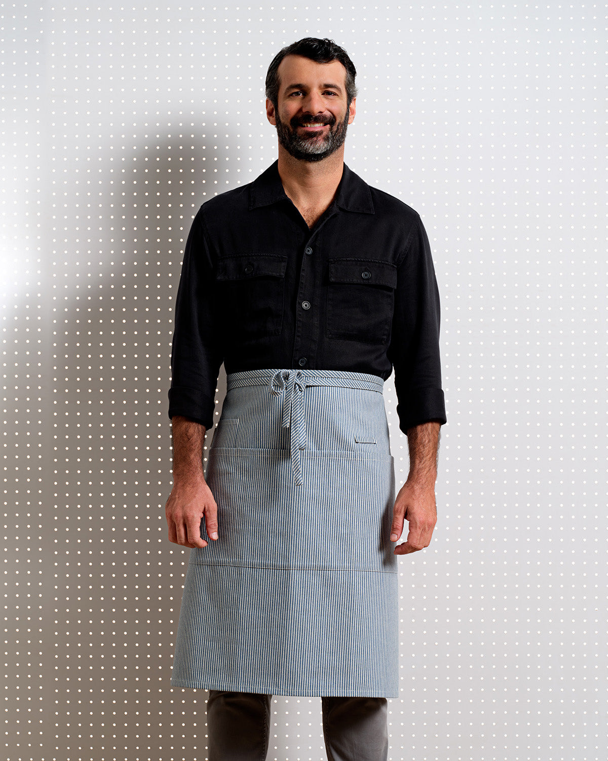 half Bistro Apron with pockets
