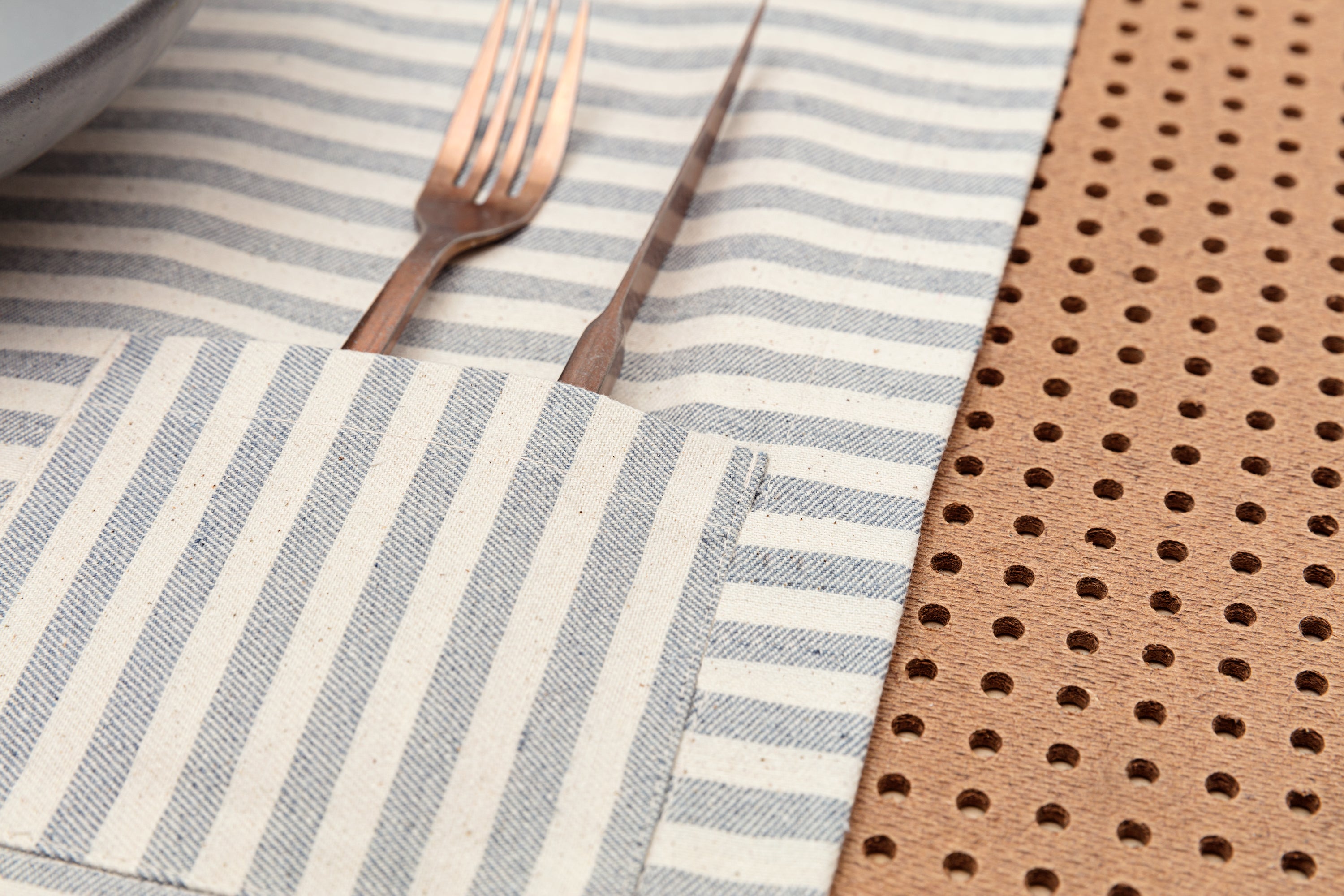 Placemats with Pocket, Set of 4 - Denim