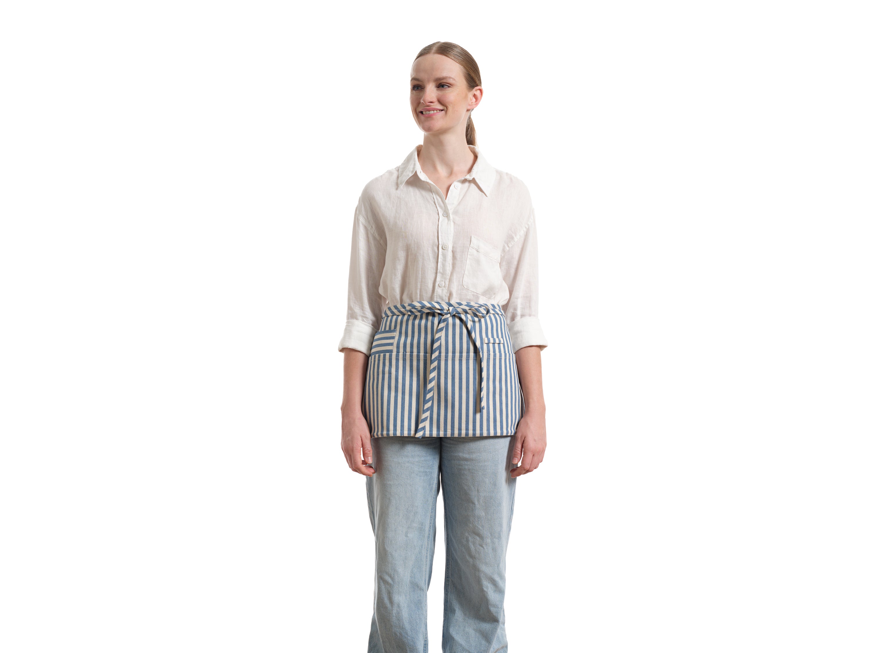 Waist Apron for Women and Men - Short Apron With 3 Pockets