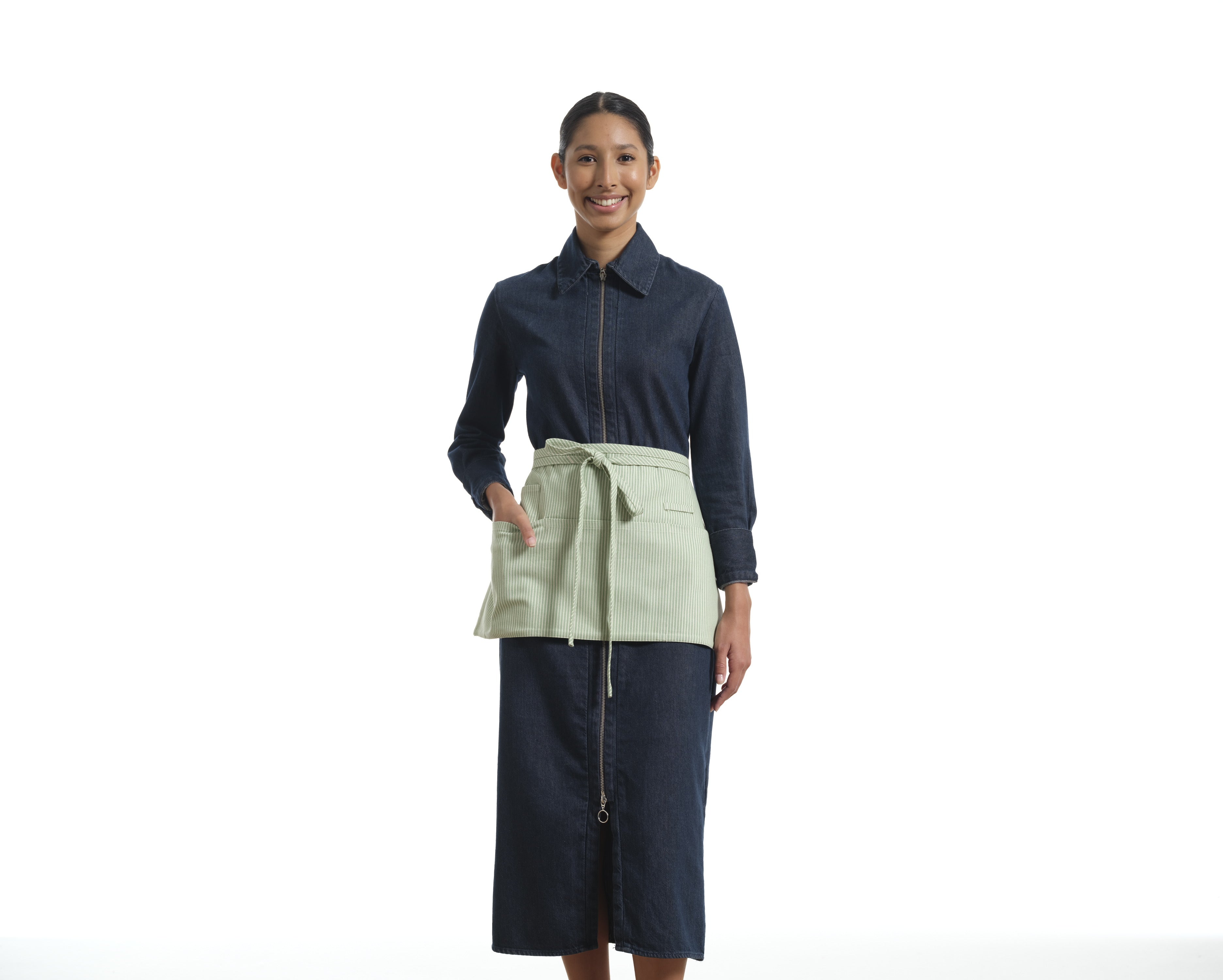 Waist Apron for Women and Men - Short Apron With 3 Pockets