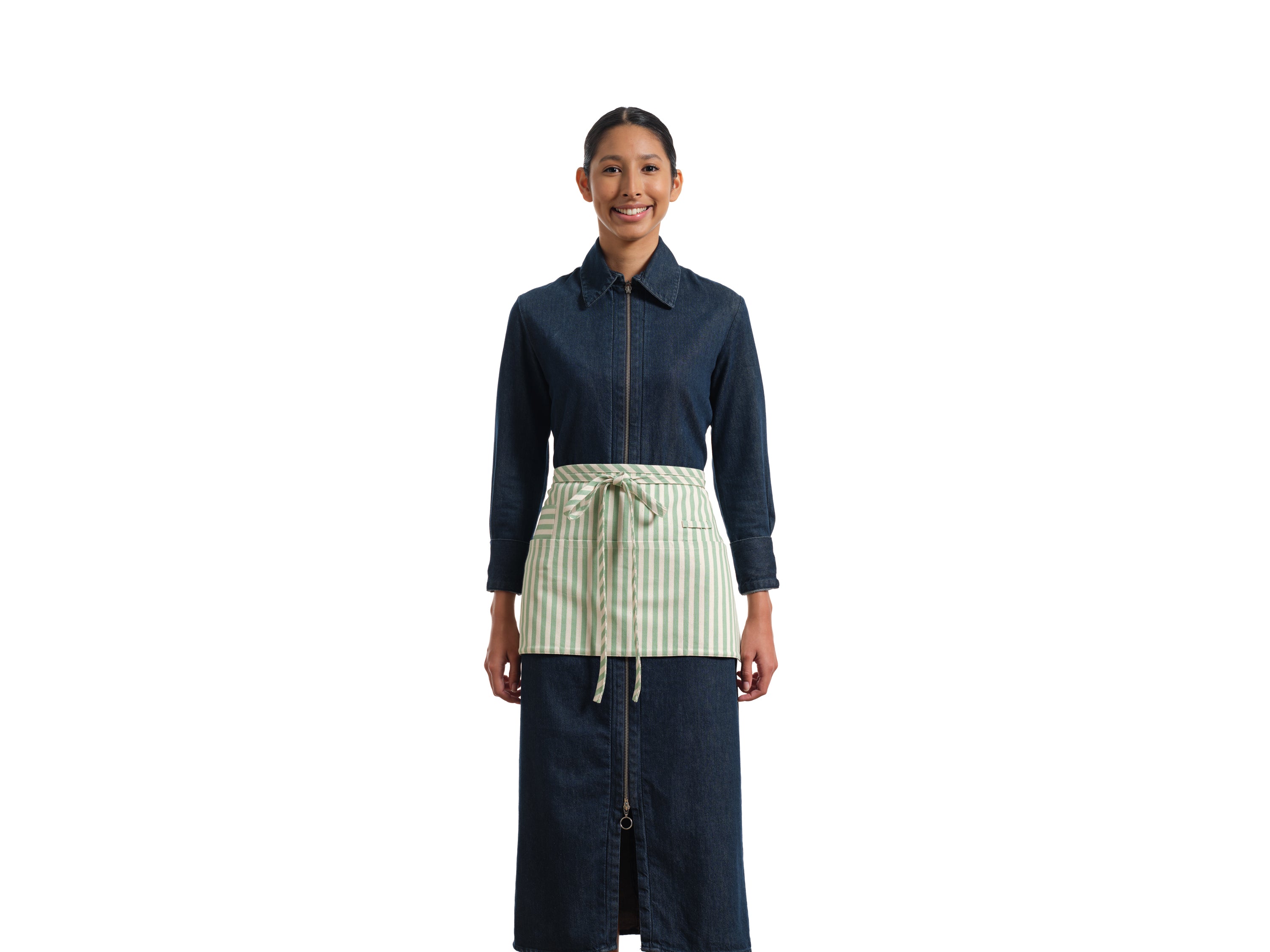 Waist Apron for Women and Men - Short Apron With 3 Pockets