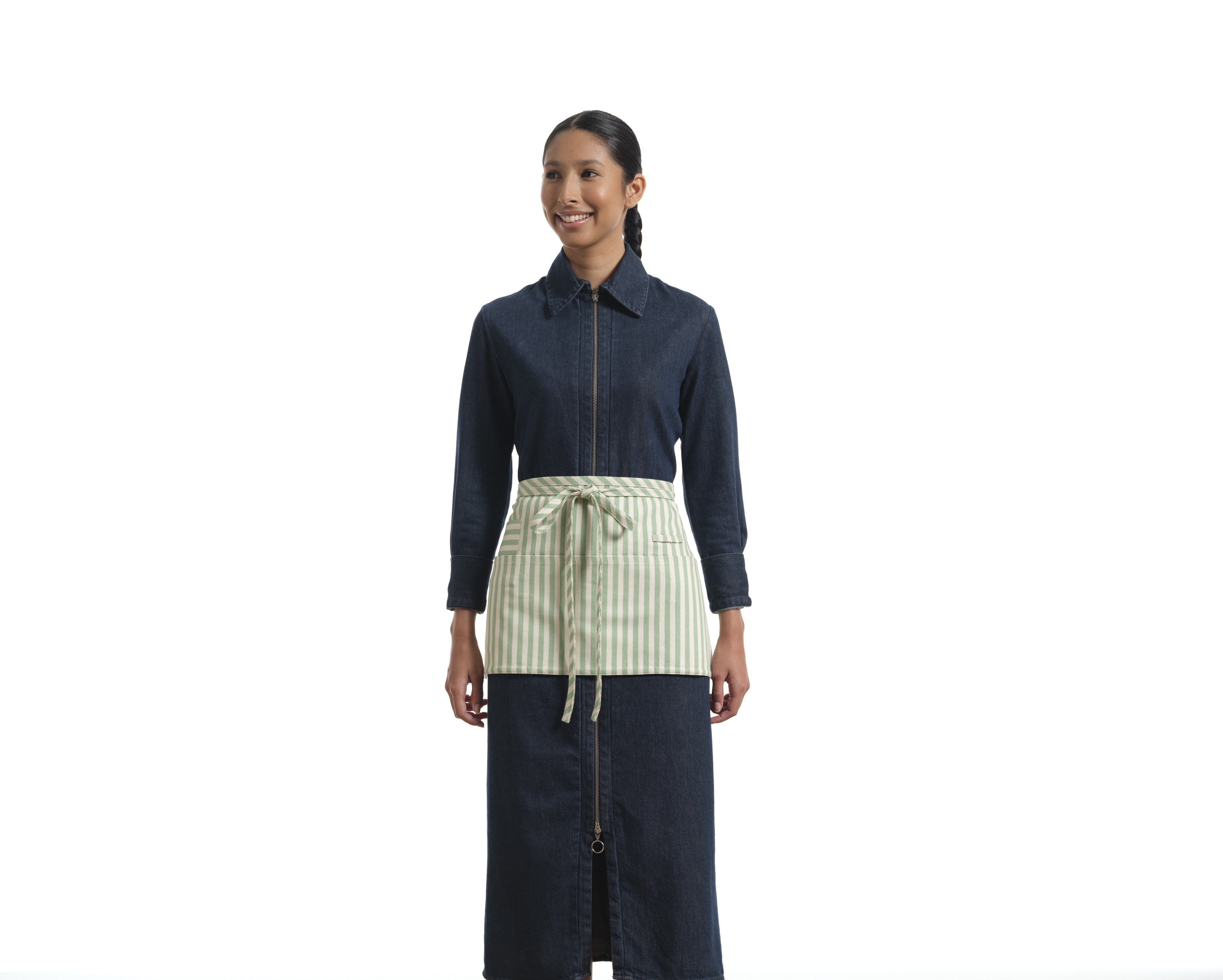 Waist Apron for Women and Men - Short Apron With 3 Pockets