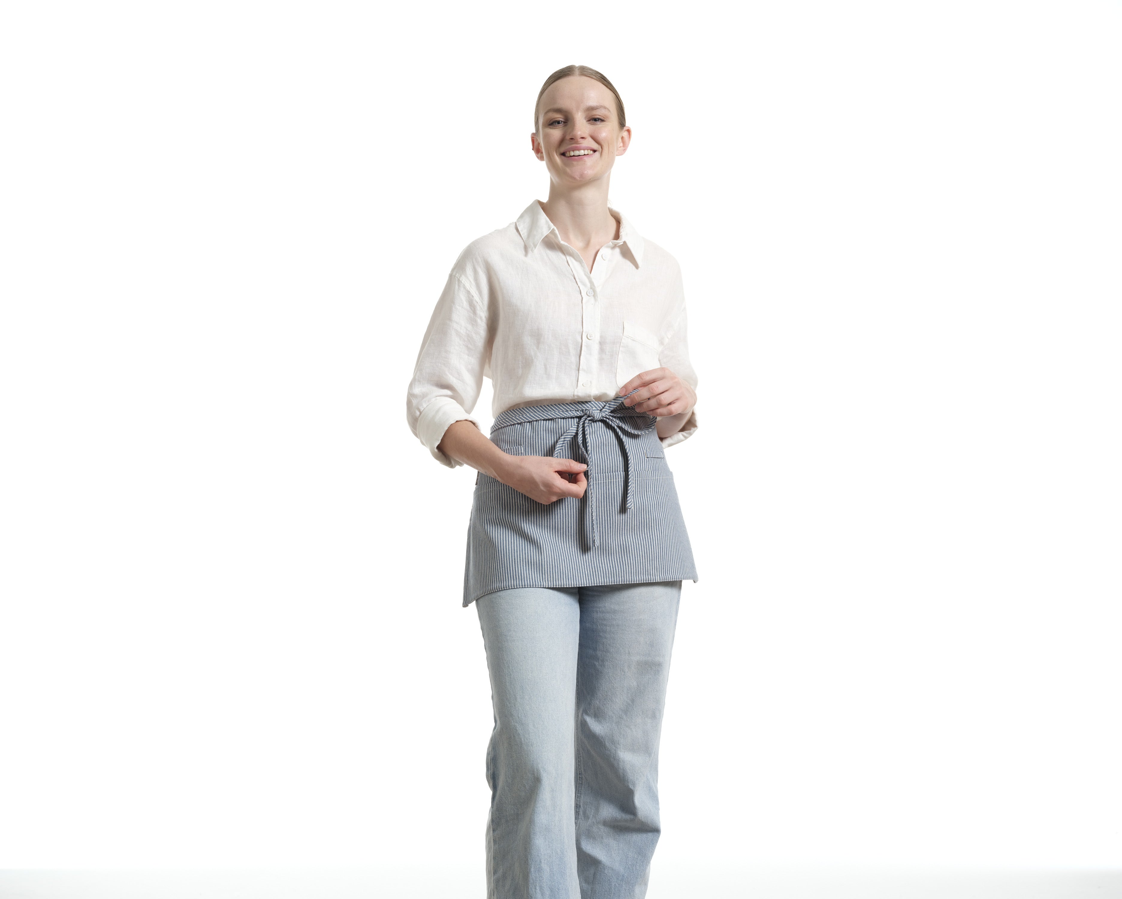 Waist Apron for Women and Men - Short Apron With 3 Pockets