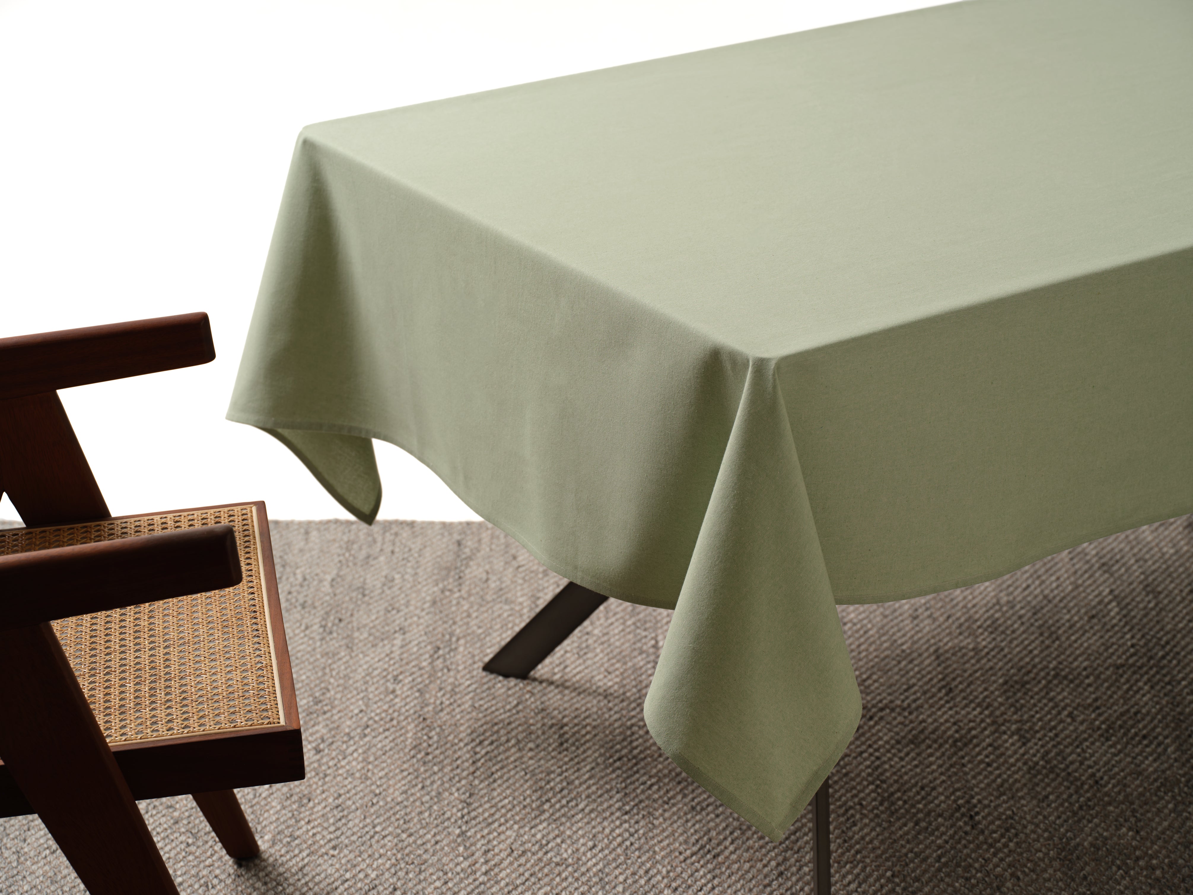 Cotton Tablecloth, Cloth Table Cover Great for Outdoor & Indoor