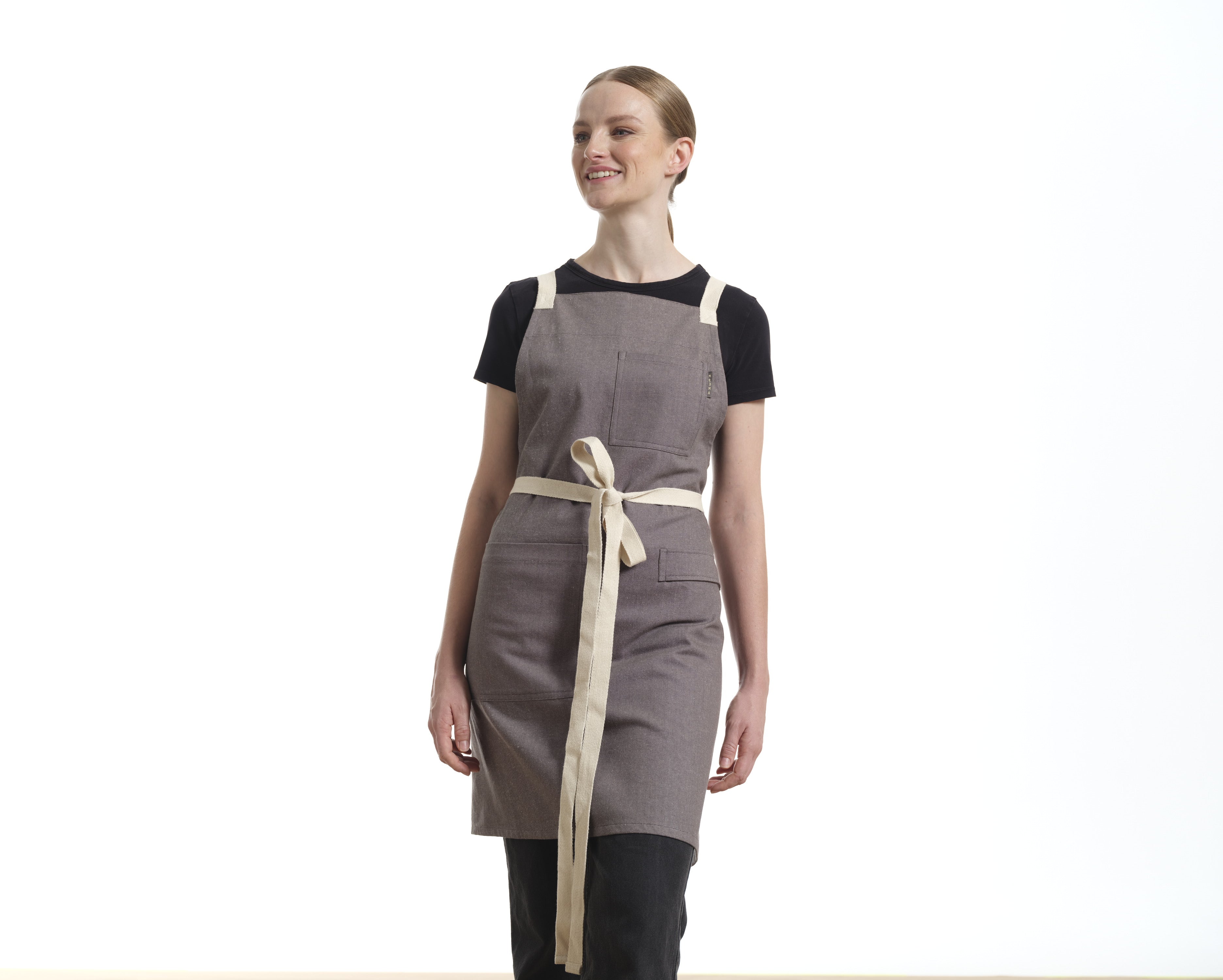 Crossback Apron with Pockets, Gardening Apron and Serving Aprons