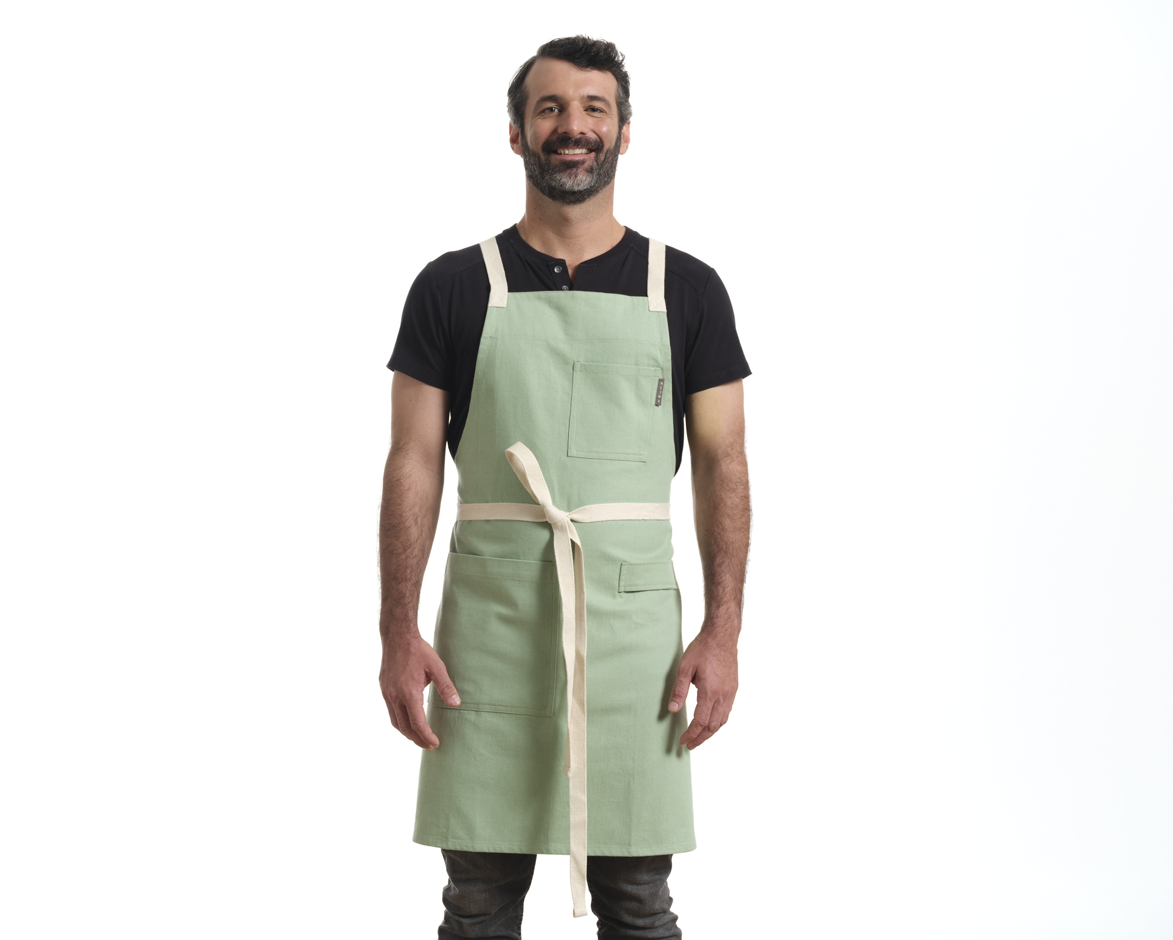 Crossback Apron with Pockets, Gardening Apron and Serving Aprons