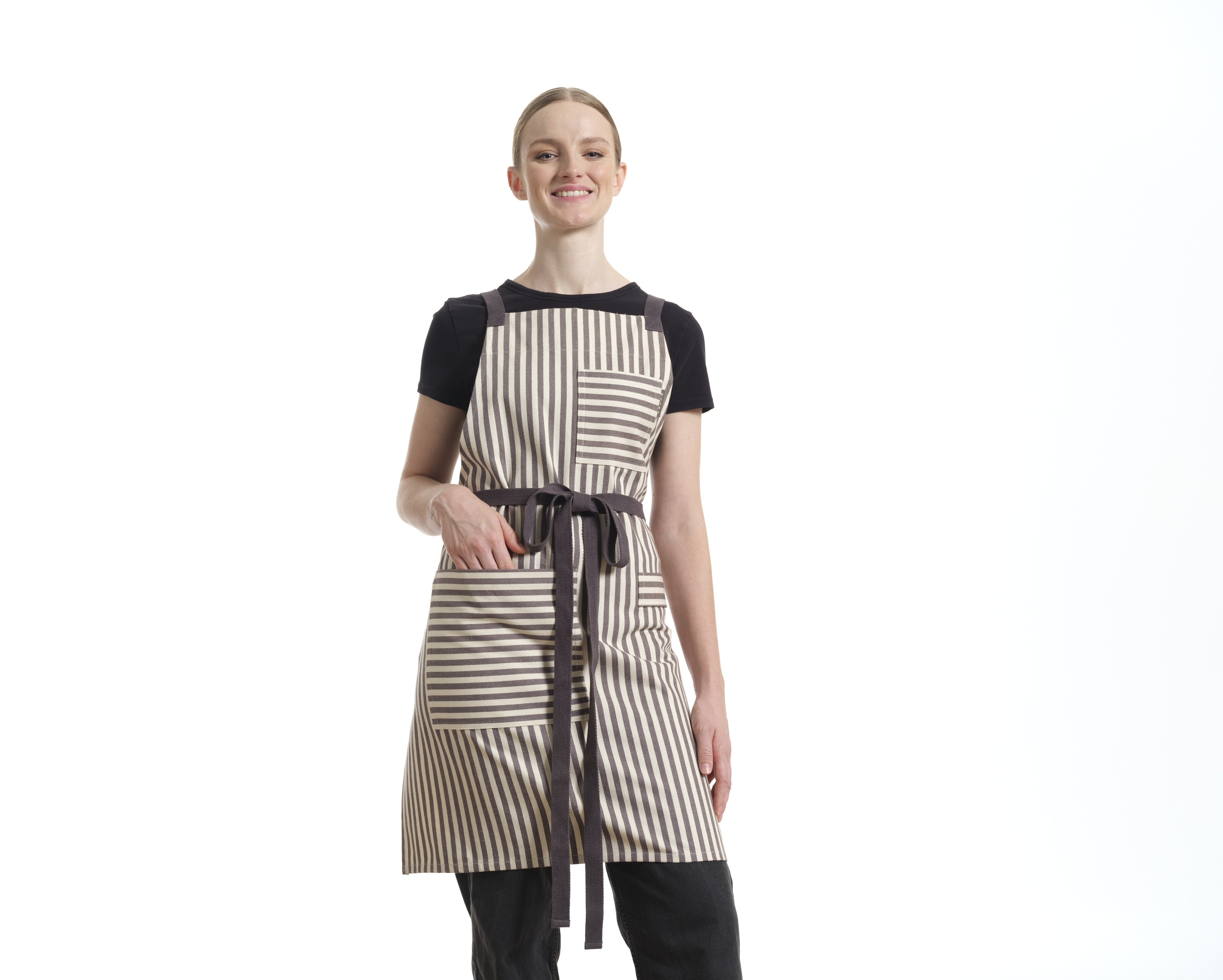 Crossback Apron with Pockets, Gardening Apron and Serving Aprons