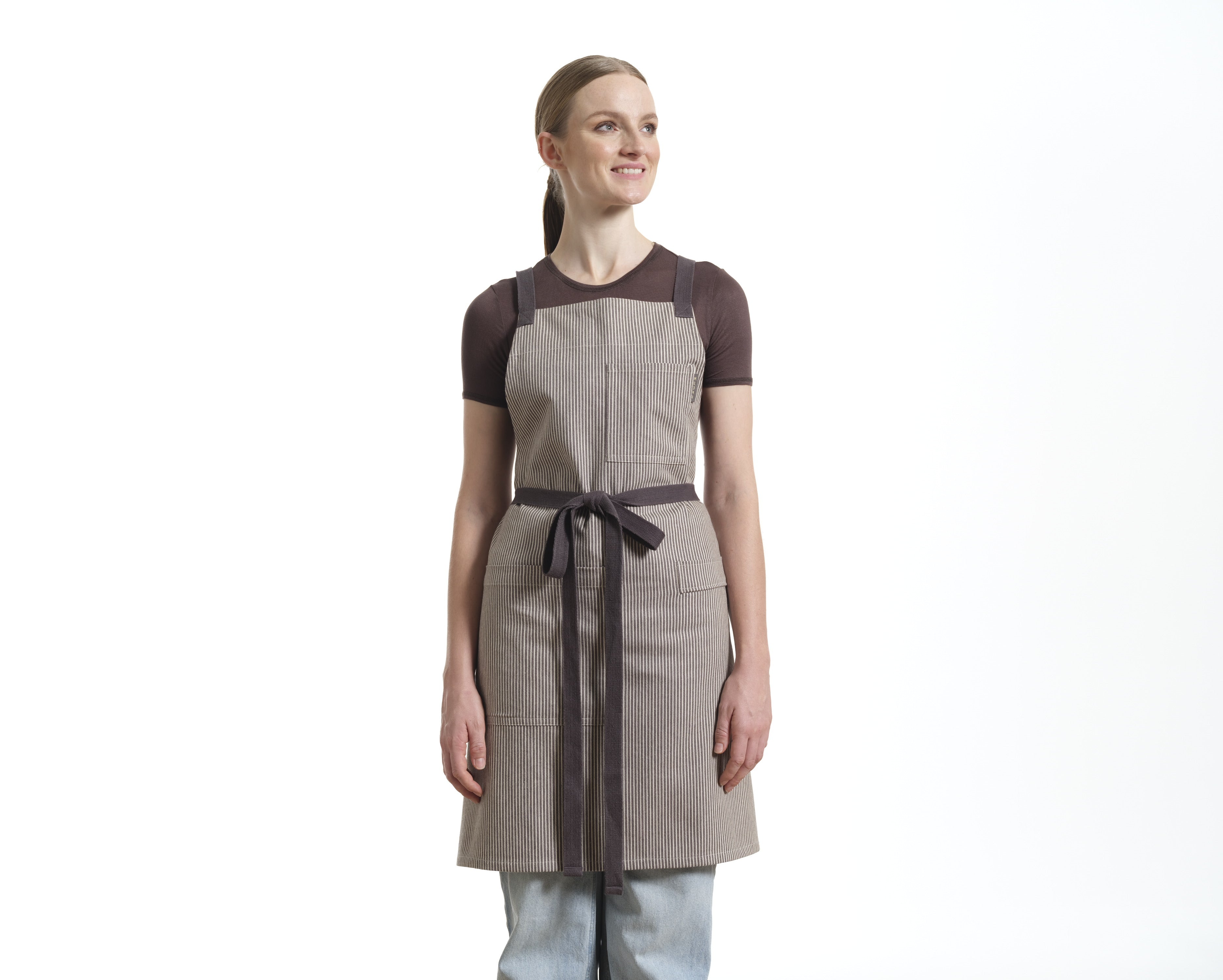 Crossback Apron with Pockets, Gardening Apron and Serving Aprons