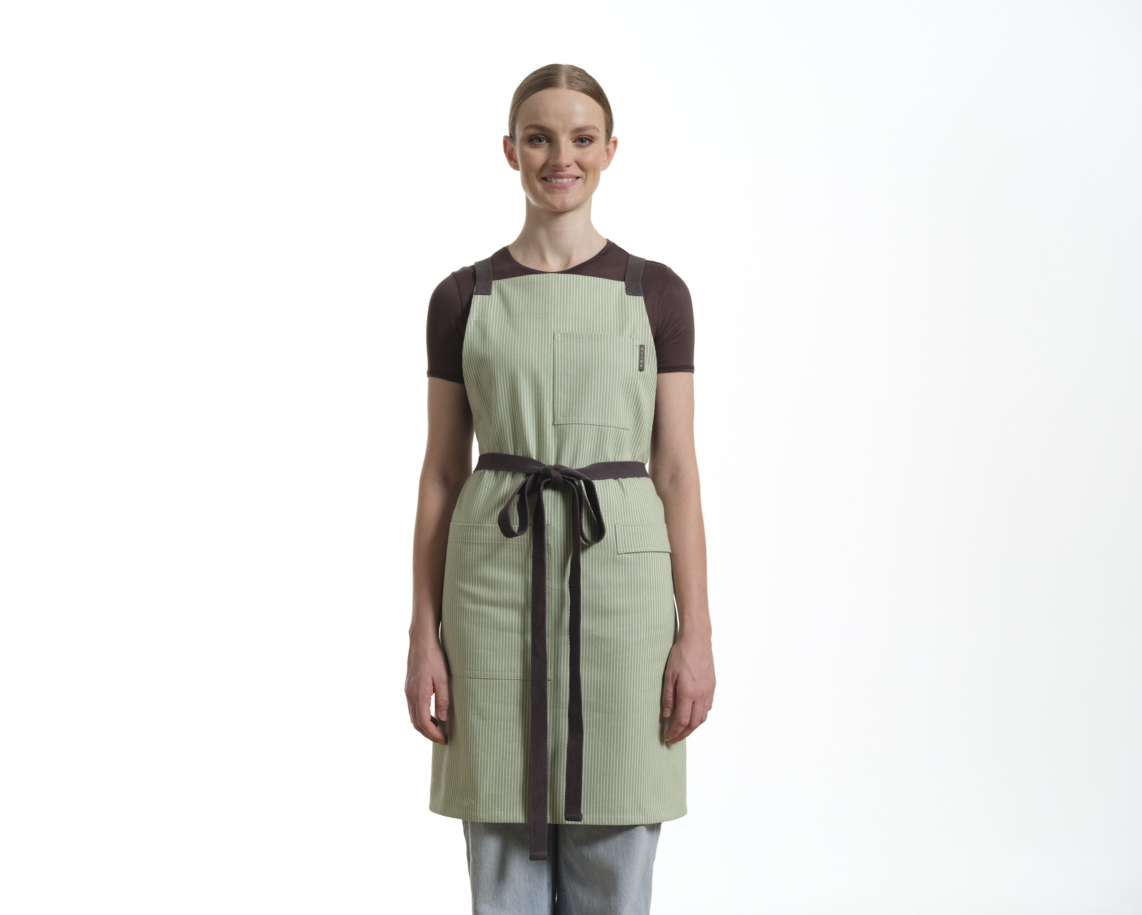 Crossback Apron with Pockets, Gardening Apron and Serving Aprons