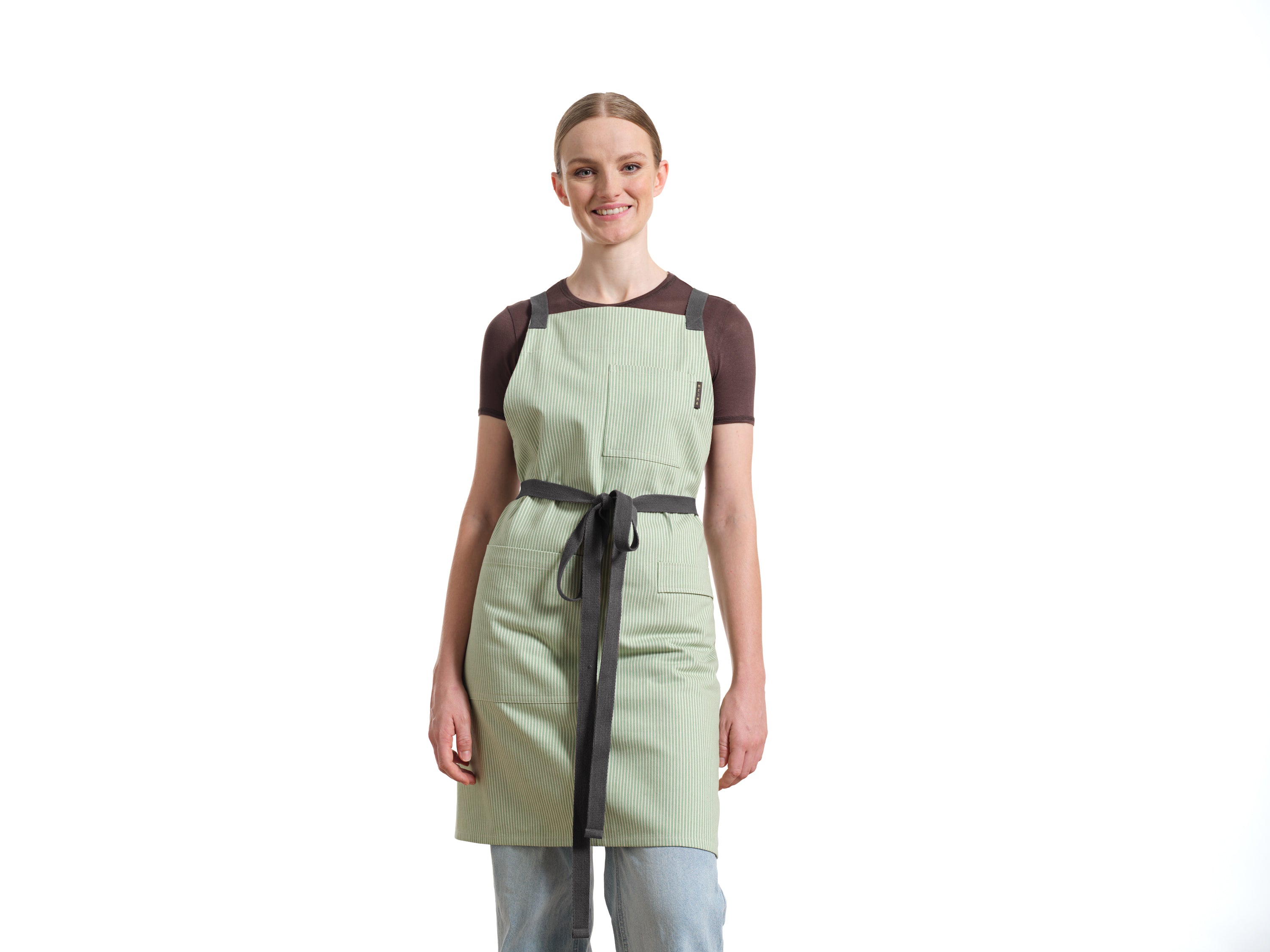 Crossback Apron with Pockets, Gardening Apron and Serving Aprons