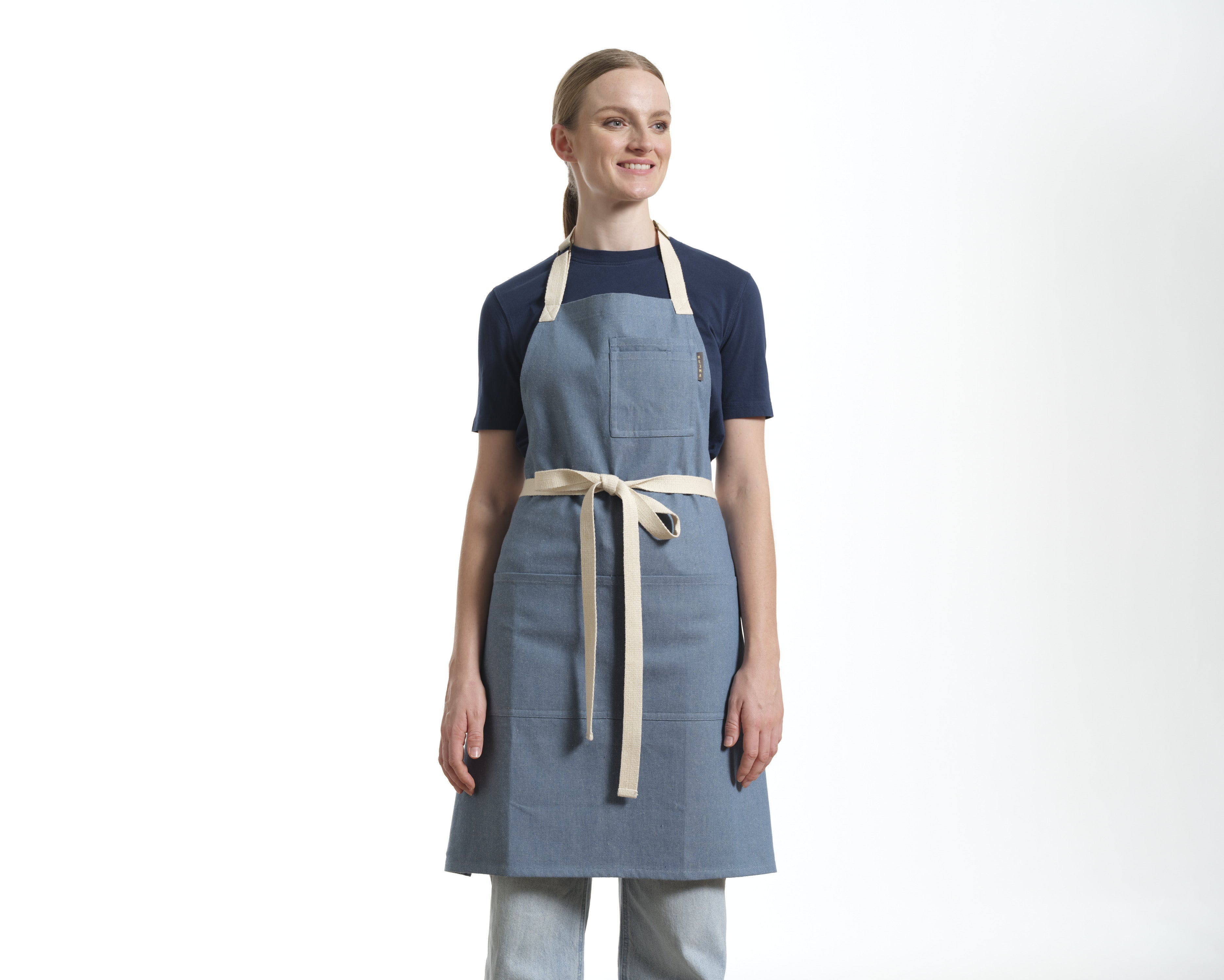 Bib Apron with Pockets, Cotton Apron for Women and Men