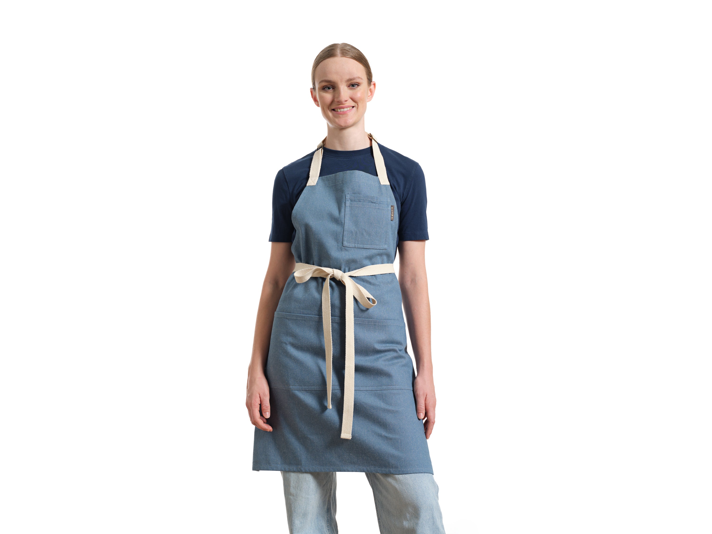 Bib Apron with Pockets, Cotton Apron for Women and Men