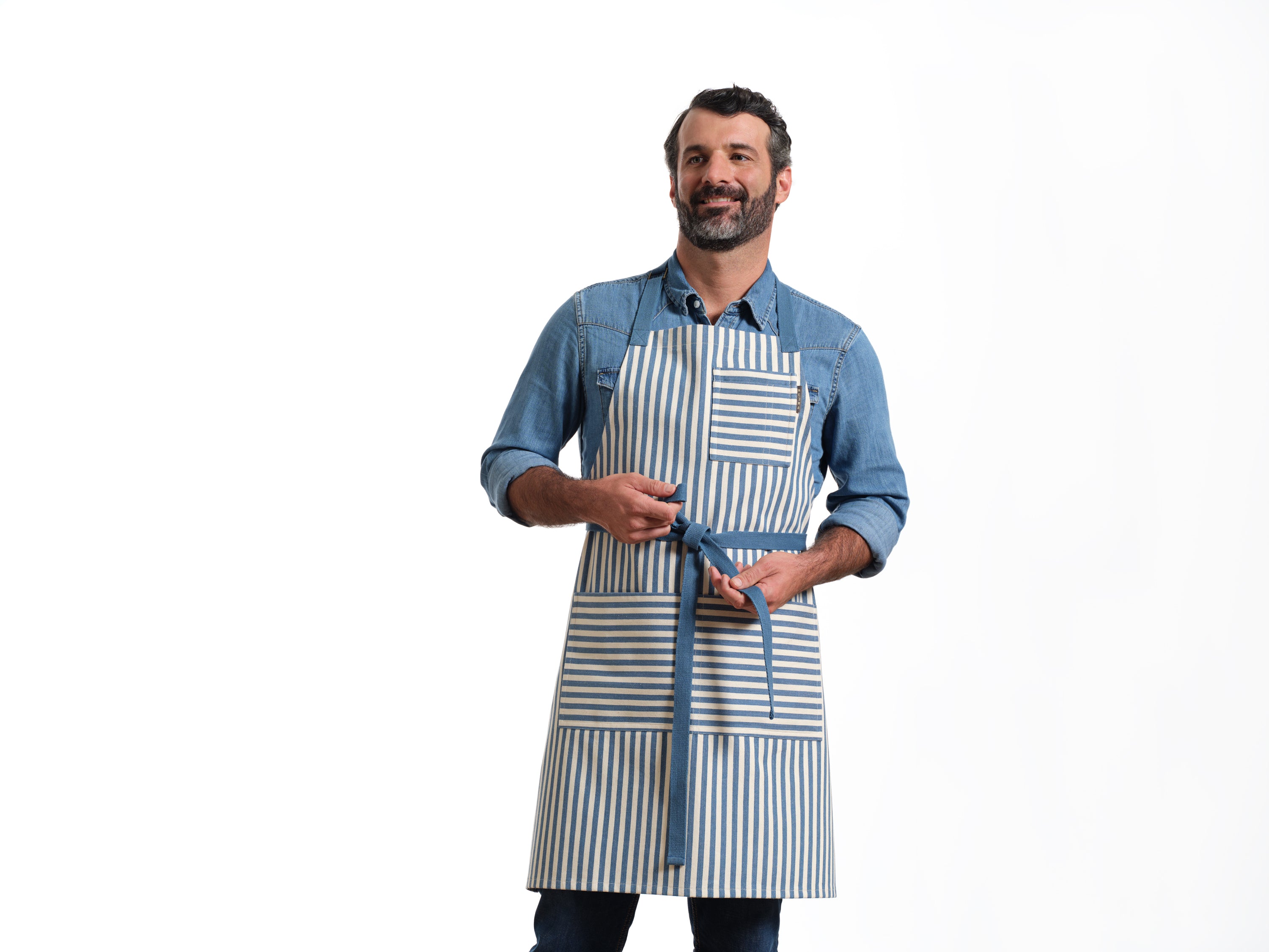 Bib Apron with Pockets, Cotton Apron for Women and Men