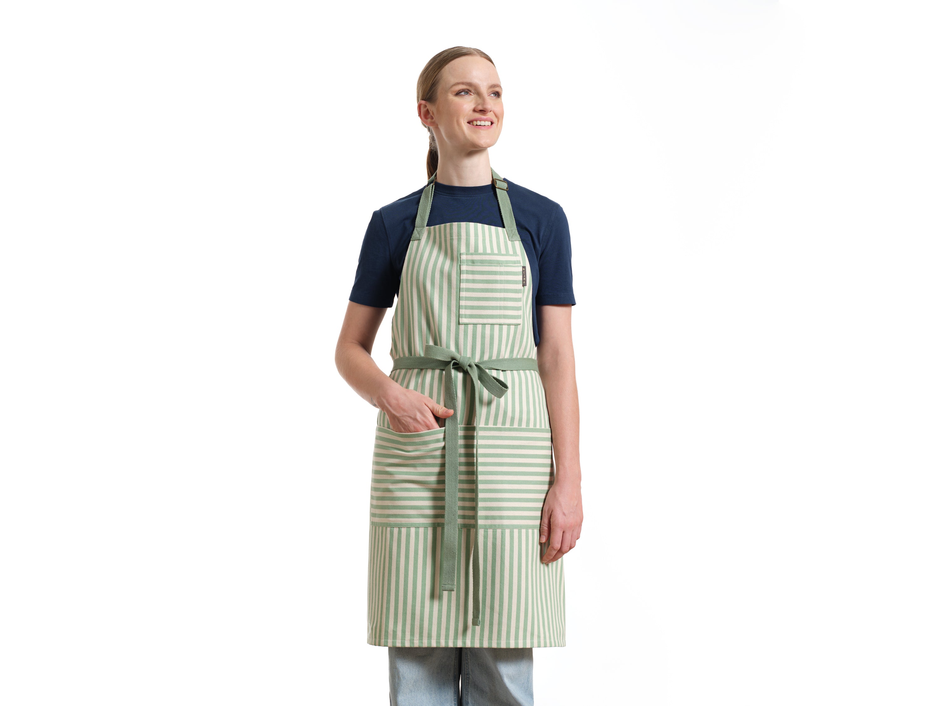 Bib Apron with Pockets, Cotton Apron for Women and Men