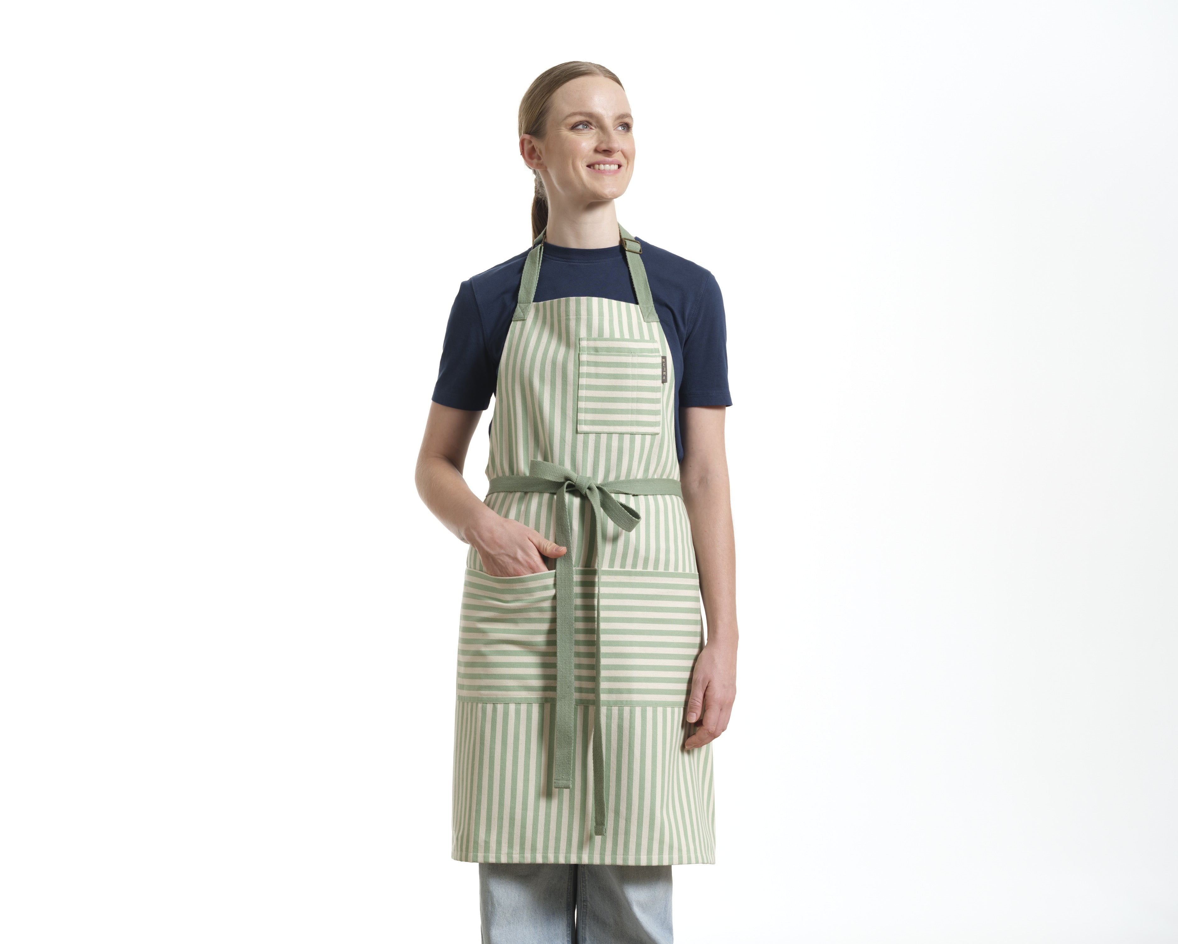 Bib Apron with Pockets, Cotton Apron for Women and Men