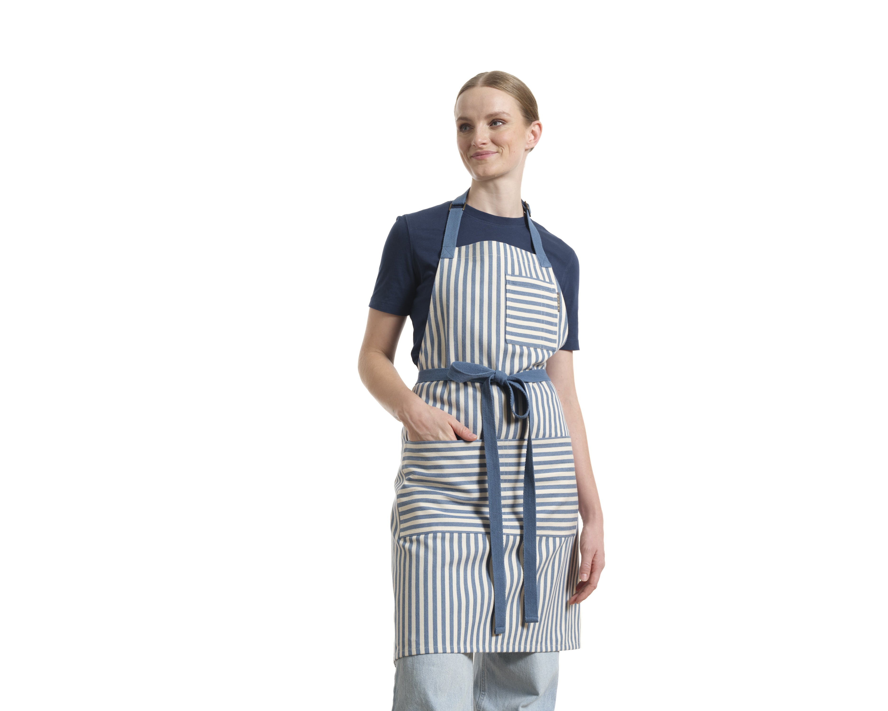 Bib Apron with Pockets, Cotton Apron for Women and Men