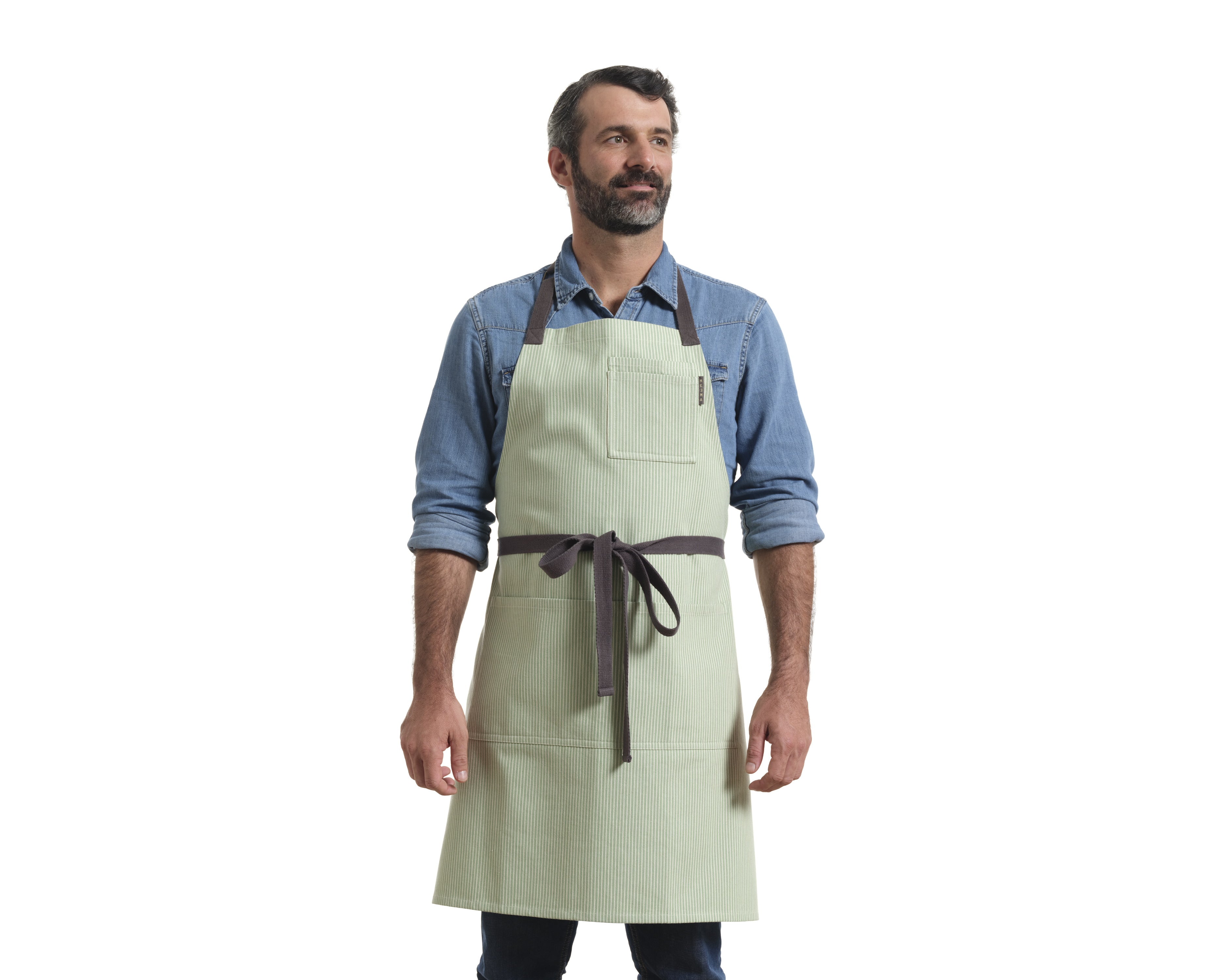 Bib Apron with Pockets, Cotton Apron for Women and Men