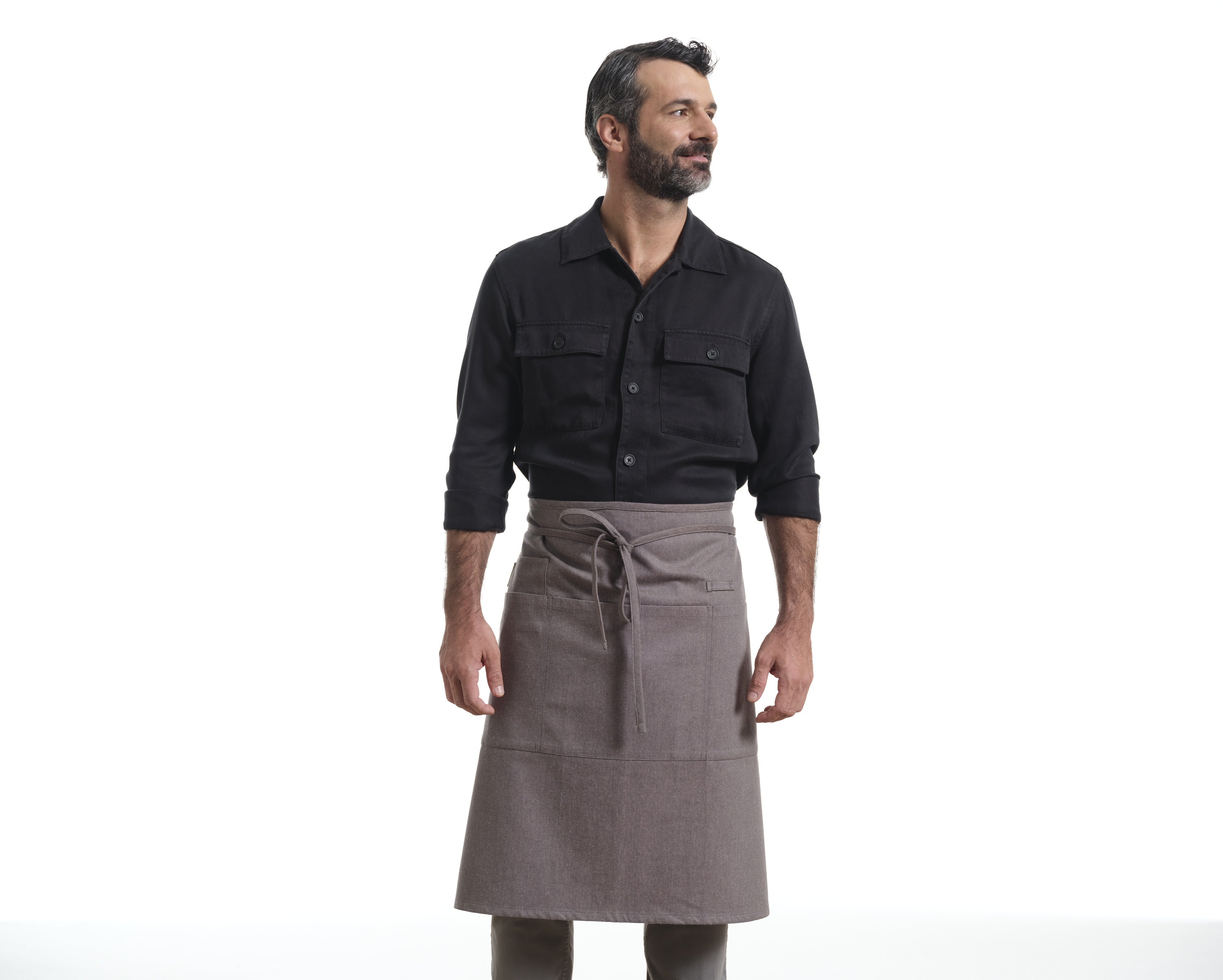 Bistro Apron with Pockets, Cotton Apron for Kitchen & Restaurant