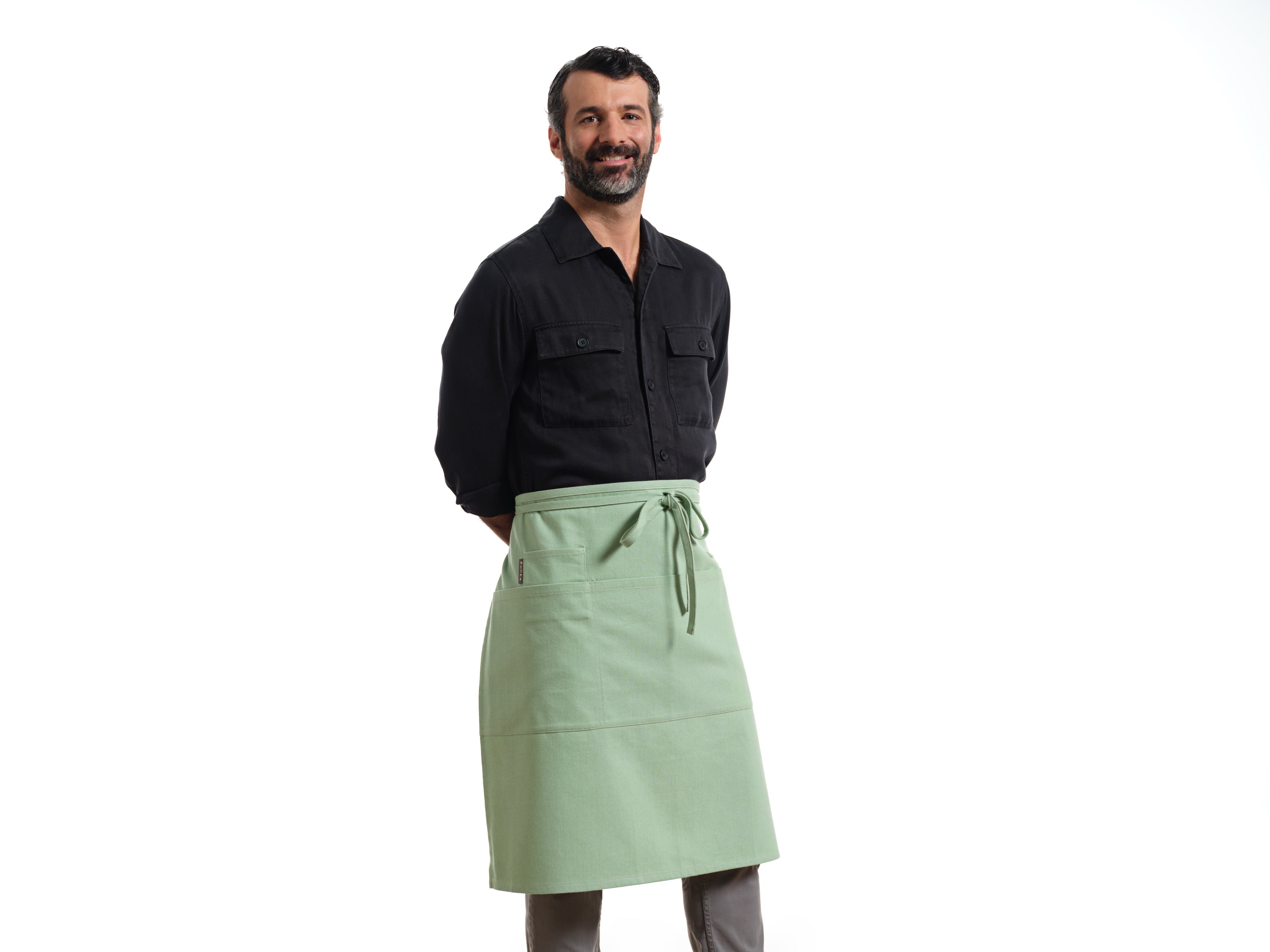 Bistro Apron with Pockets, Cotton Apron for Kitchen & Restaurant