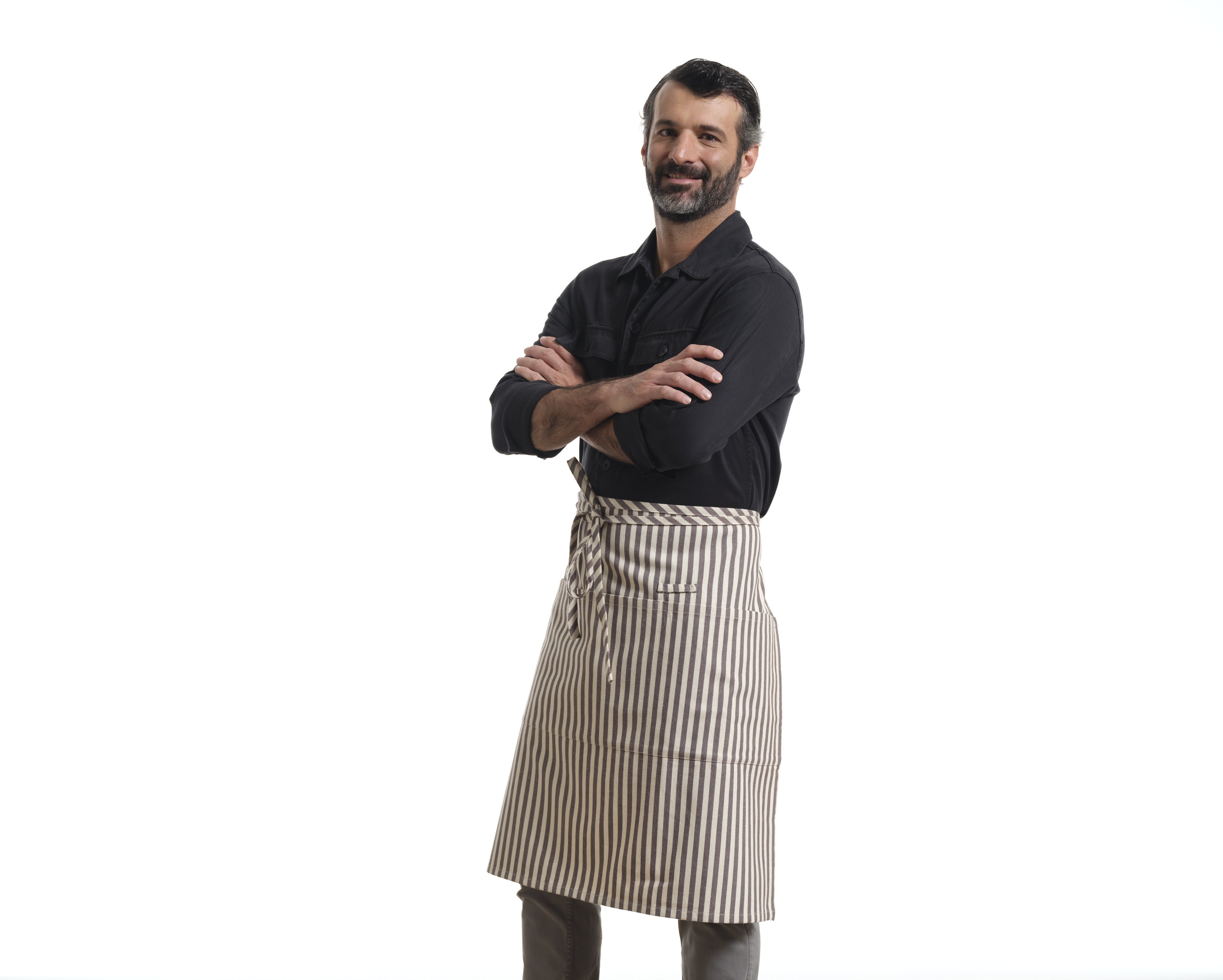 Bistro Apron with Pockets, Cotton Apron for Kitchen & Restaurant