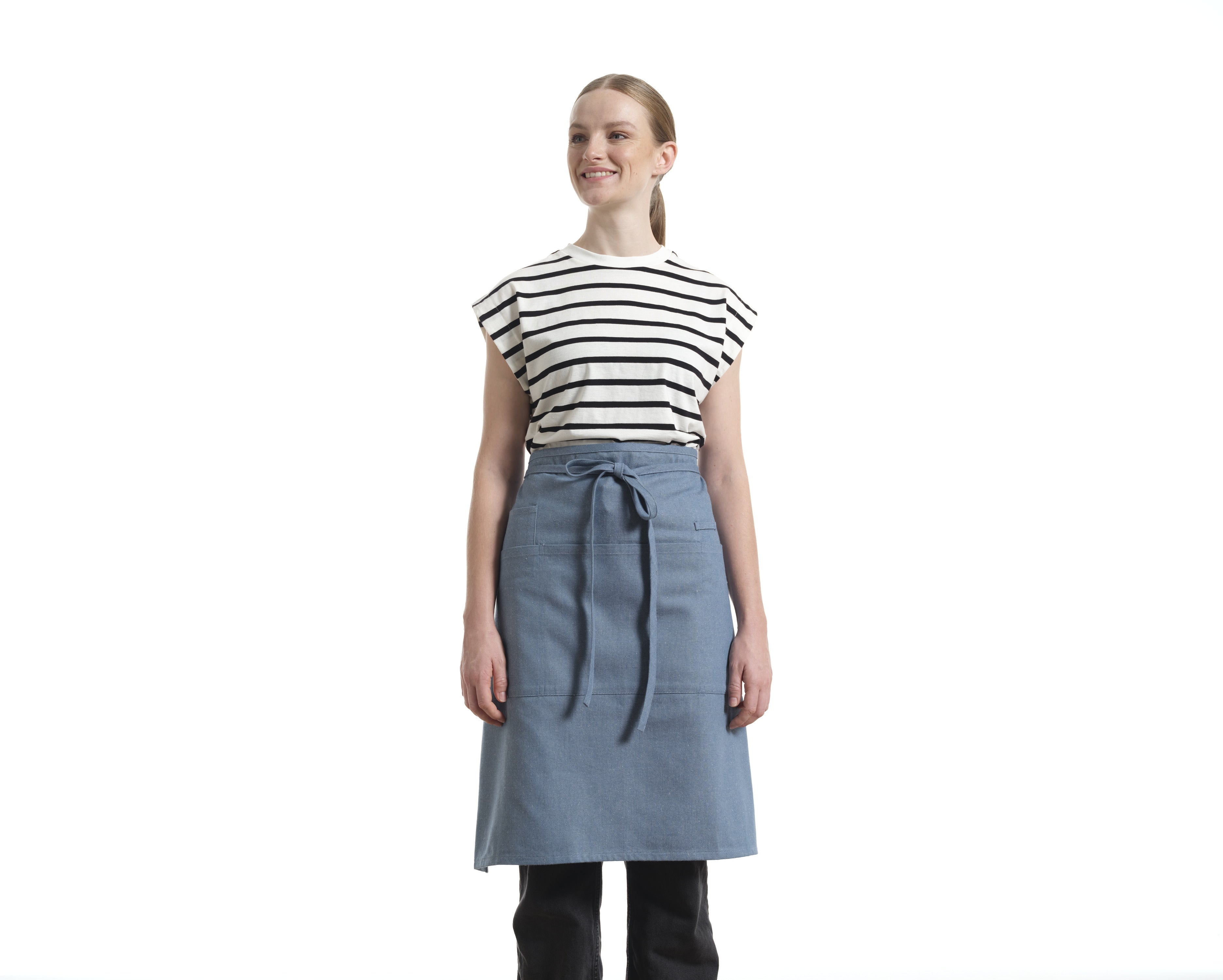 Bistro Apron with Pockets, Cotton Apron for Kitchen & Restaurant