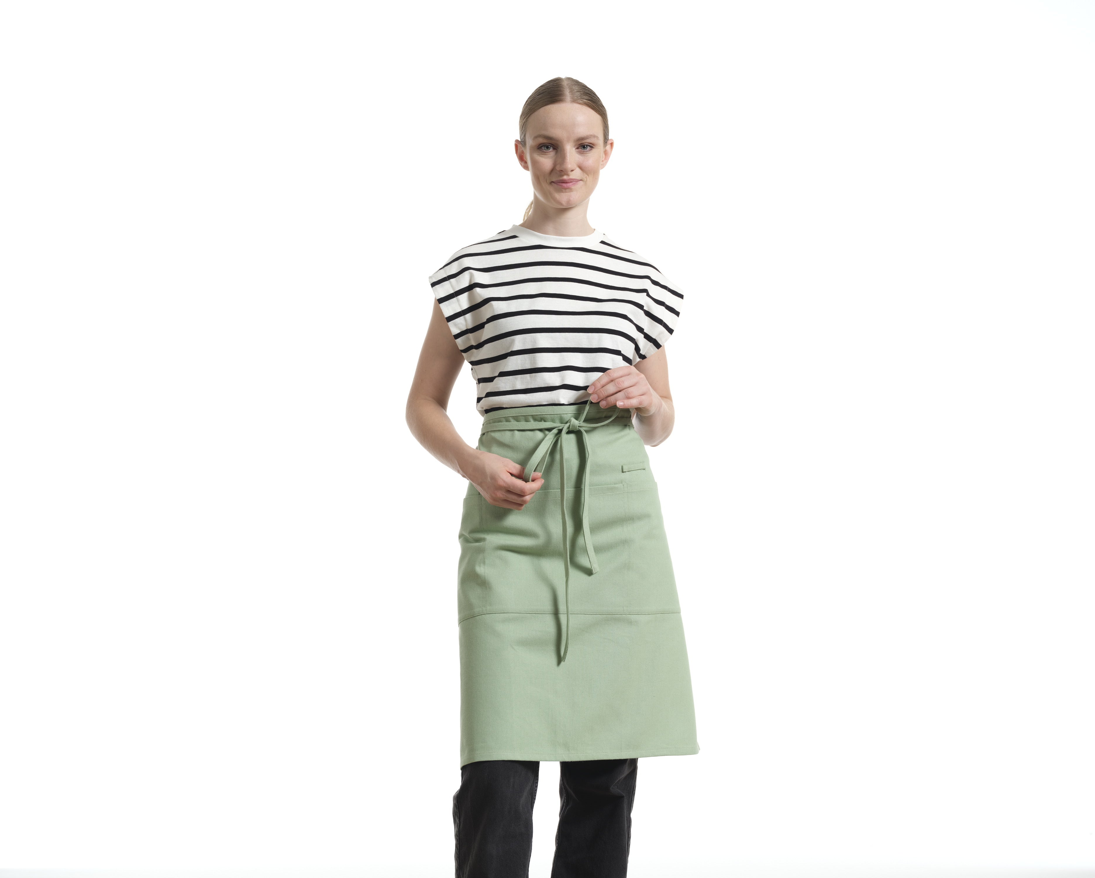 Bistro Apron with Pockets, Cotton Apron for Kitchen & Restaurant