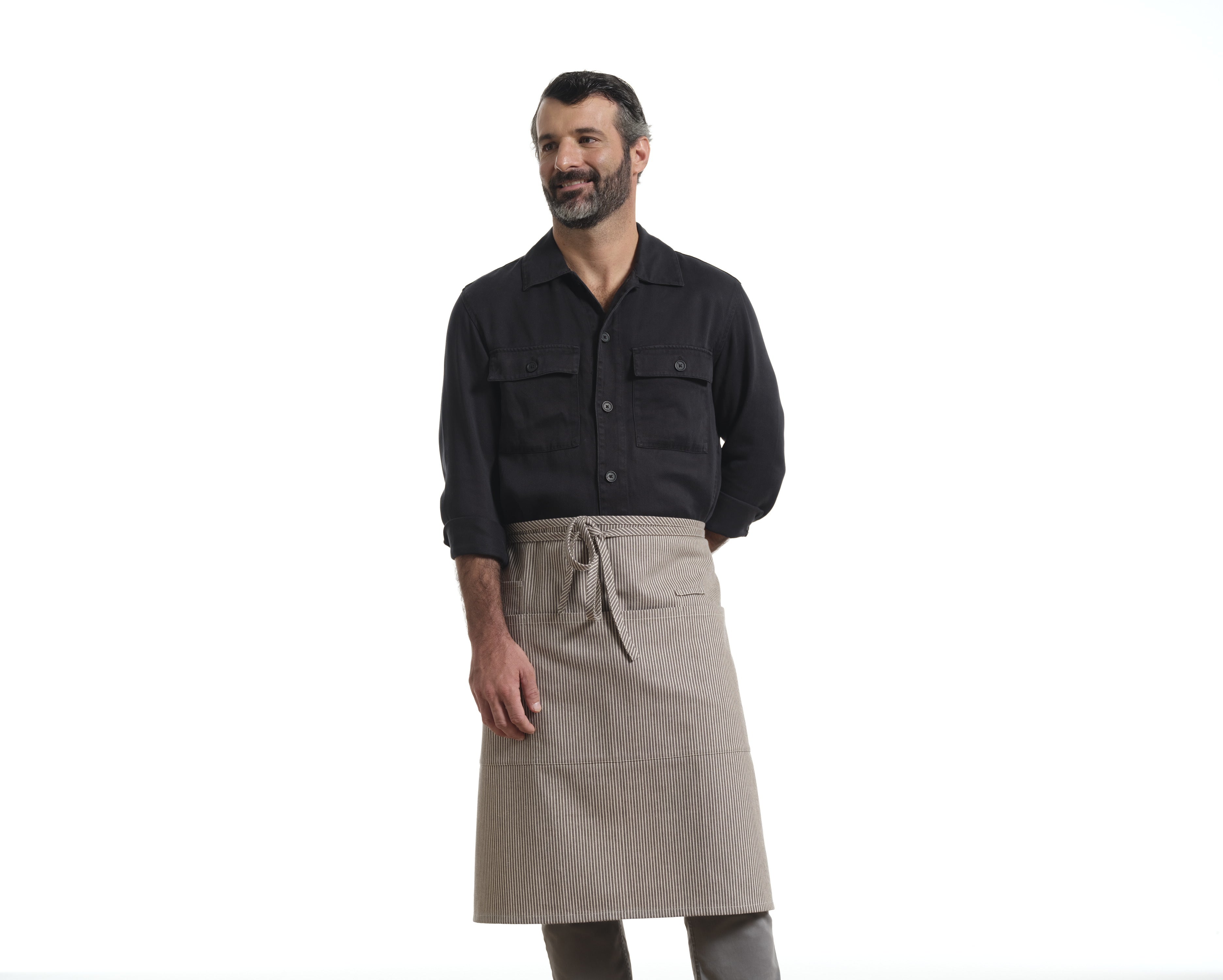 Bistro Apron with Pockets, Cotton Apron for Kitchen & Restaurant