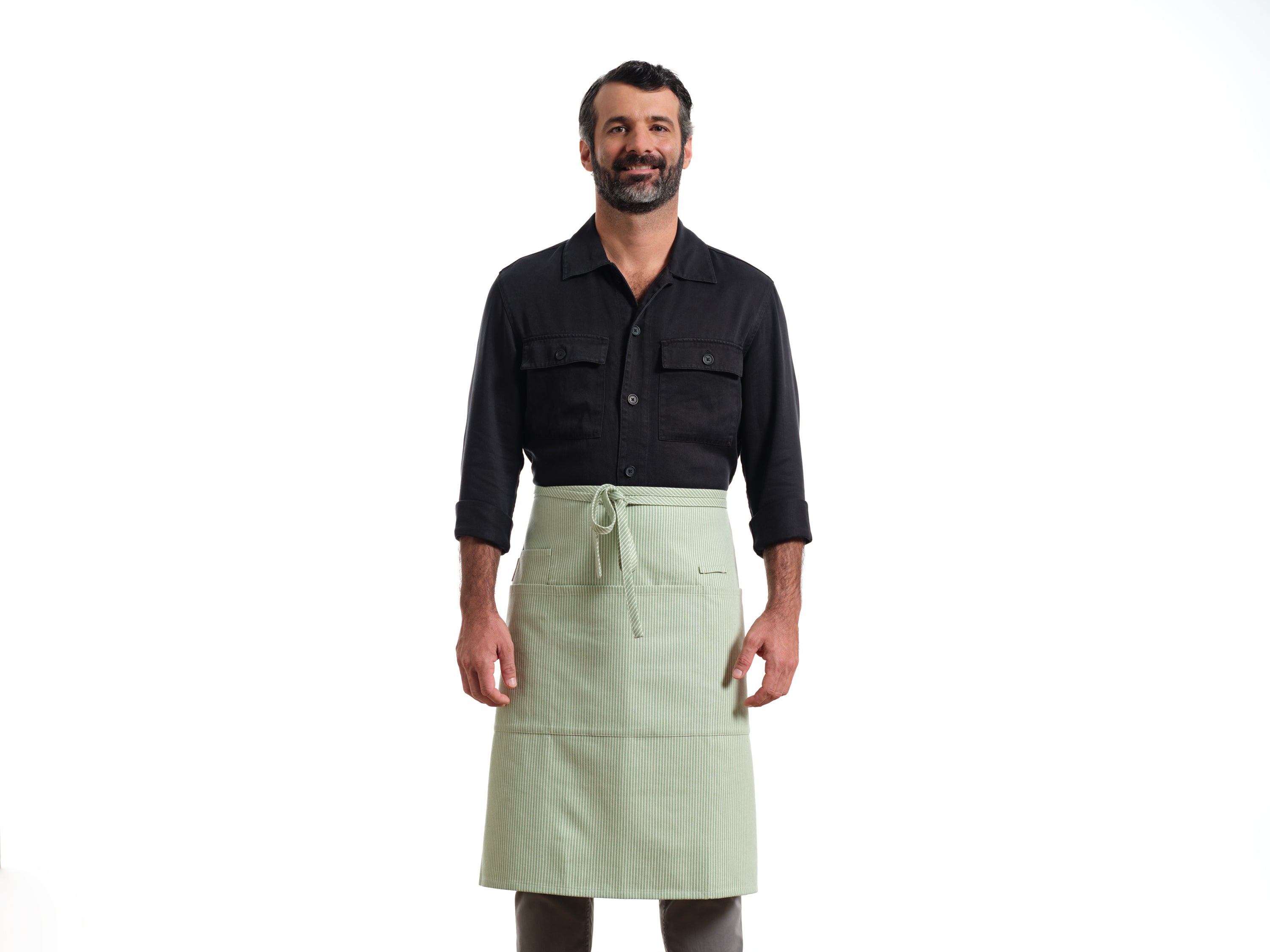 Bistro Apron with Pockets, Cotton Apron for Kitchen & Restaurant