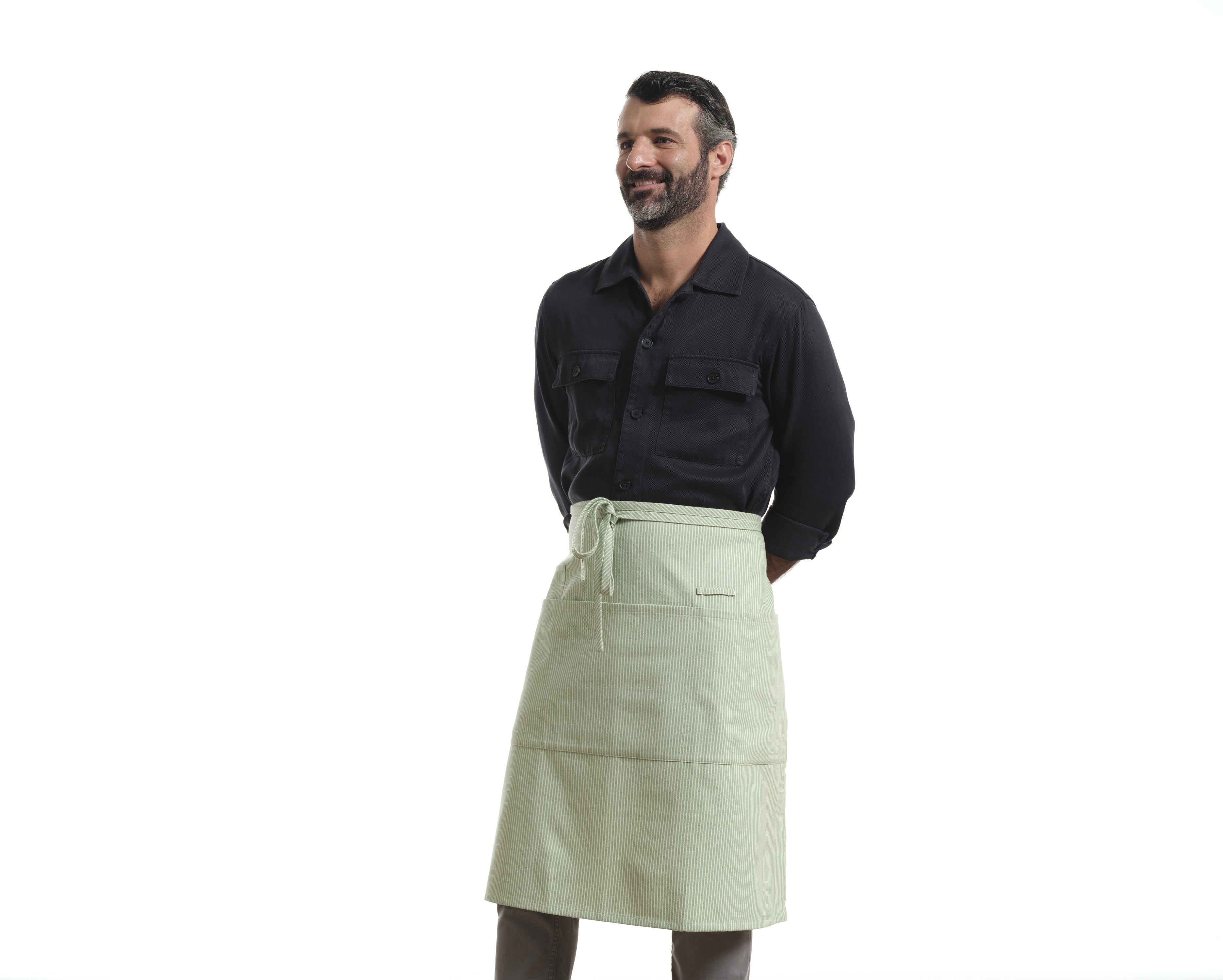 Bistro Apron with Pockets, Cotton Apron for Kitchen & Restaurant