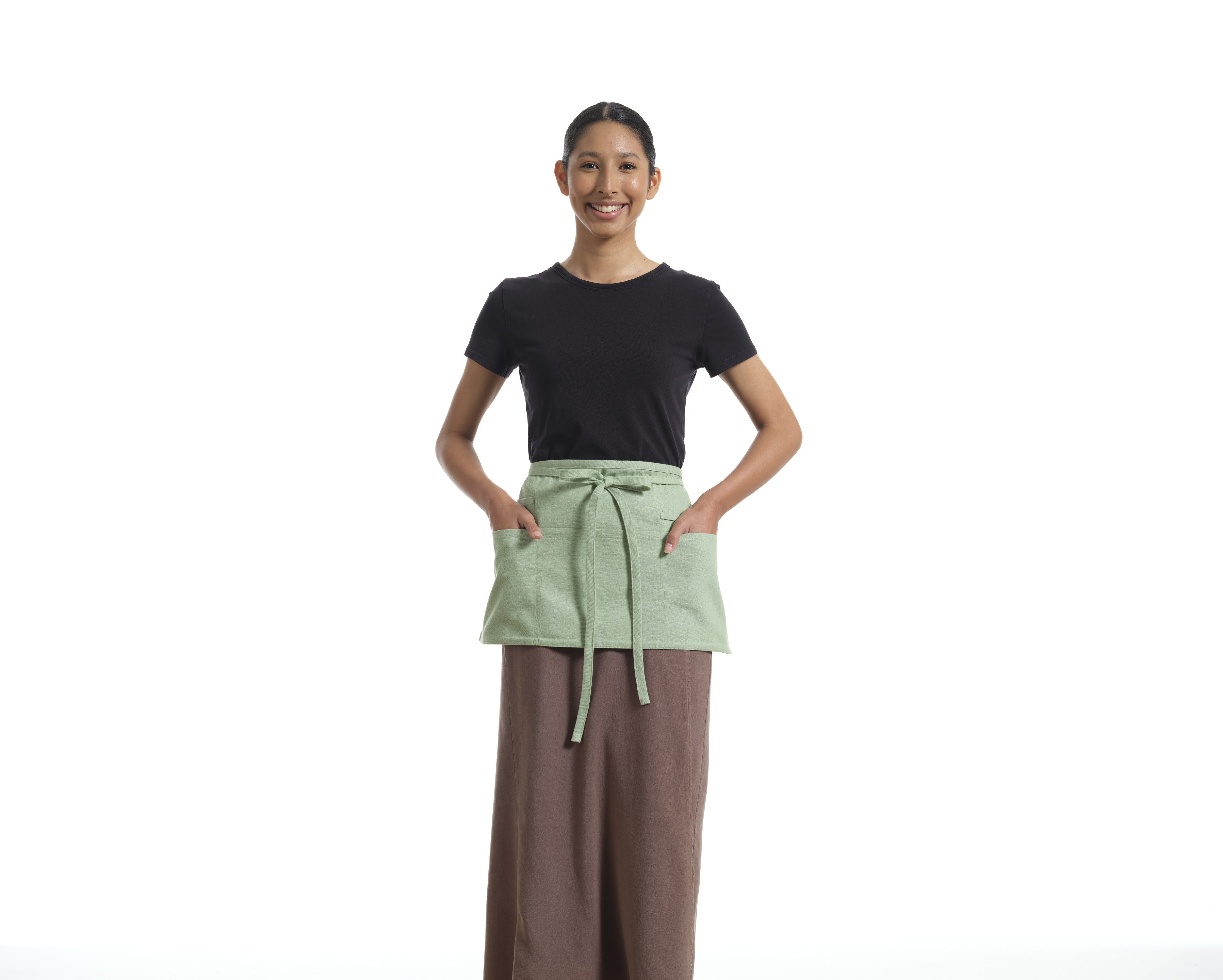 Waist Apron for Women and Men - Short Apron With 3 Pockets