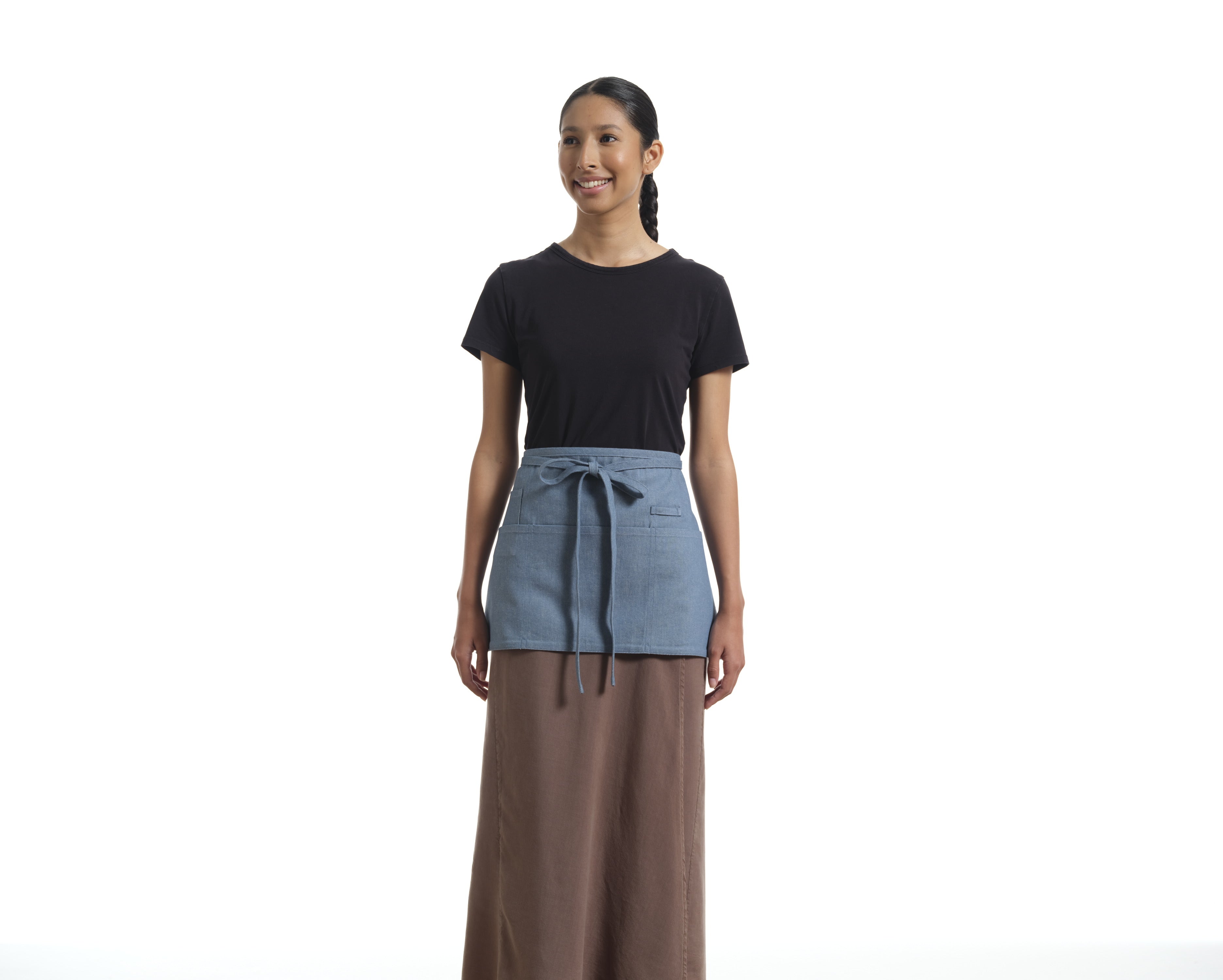 Waist Apron for Women and Men - Short Apron With 3 Pockets