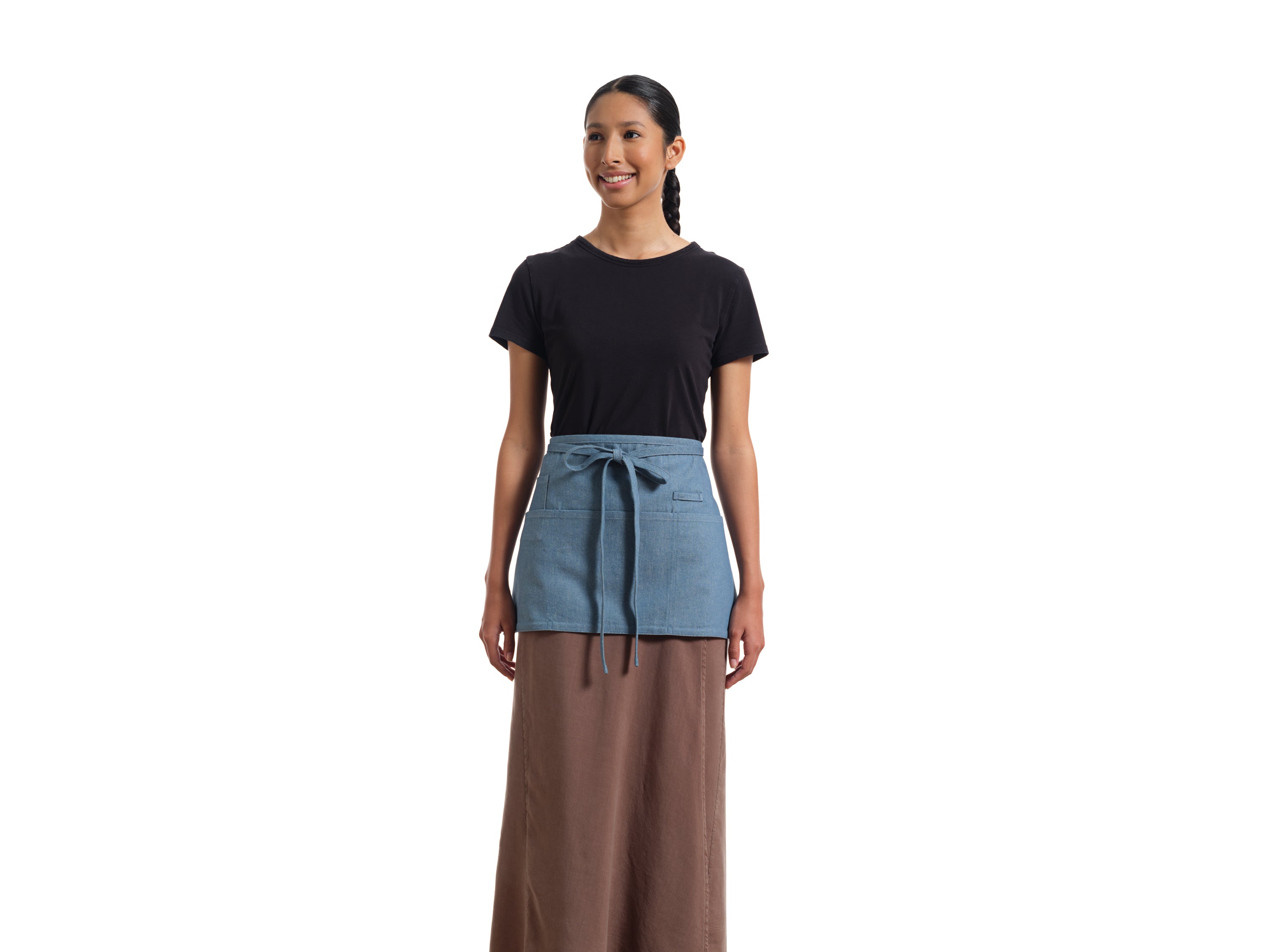 Waist Apron for Women and Men - Short Apron With 3 Pockets