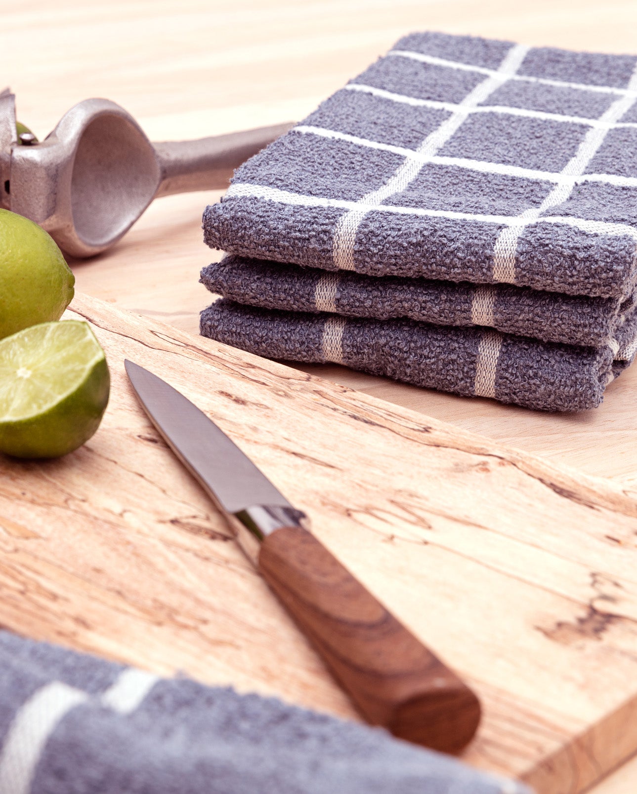Kitchen Towels, Set of 4 and Set of 2 - Terry Denim Set