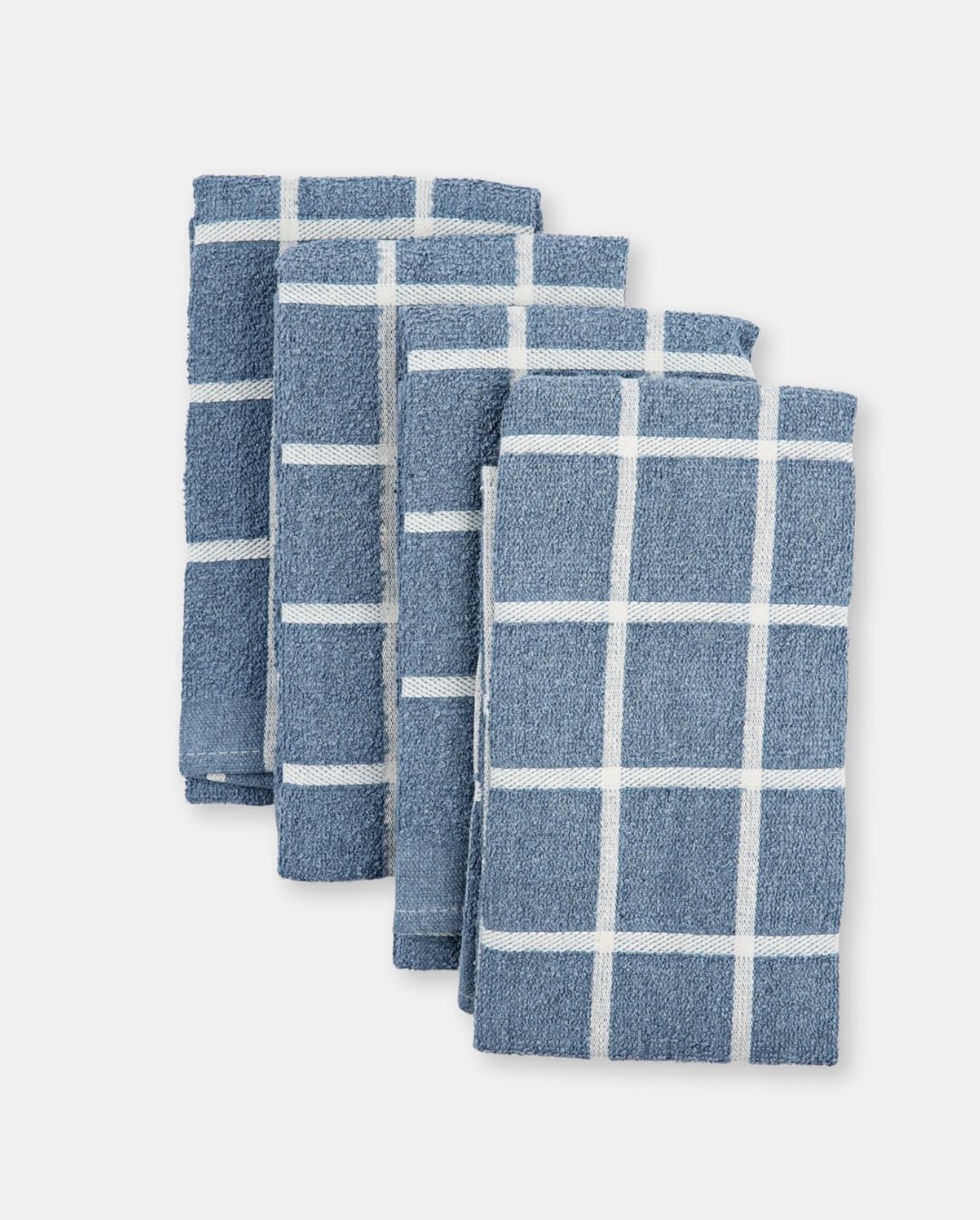 Kitchen Towels, Set of 4 and Set of 2 - Terry Denim Set