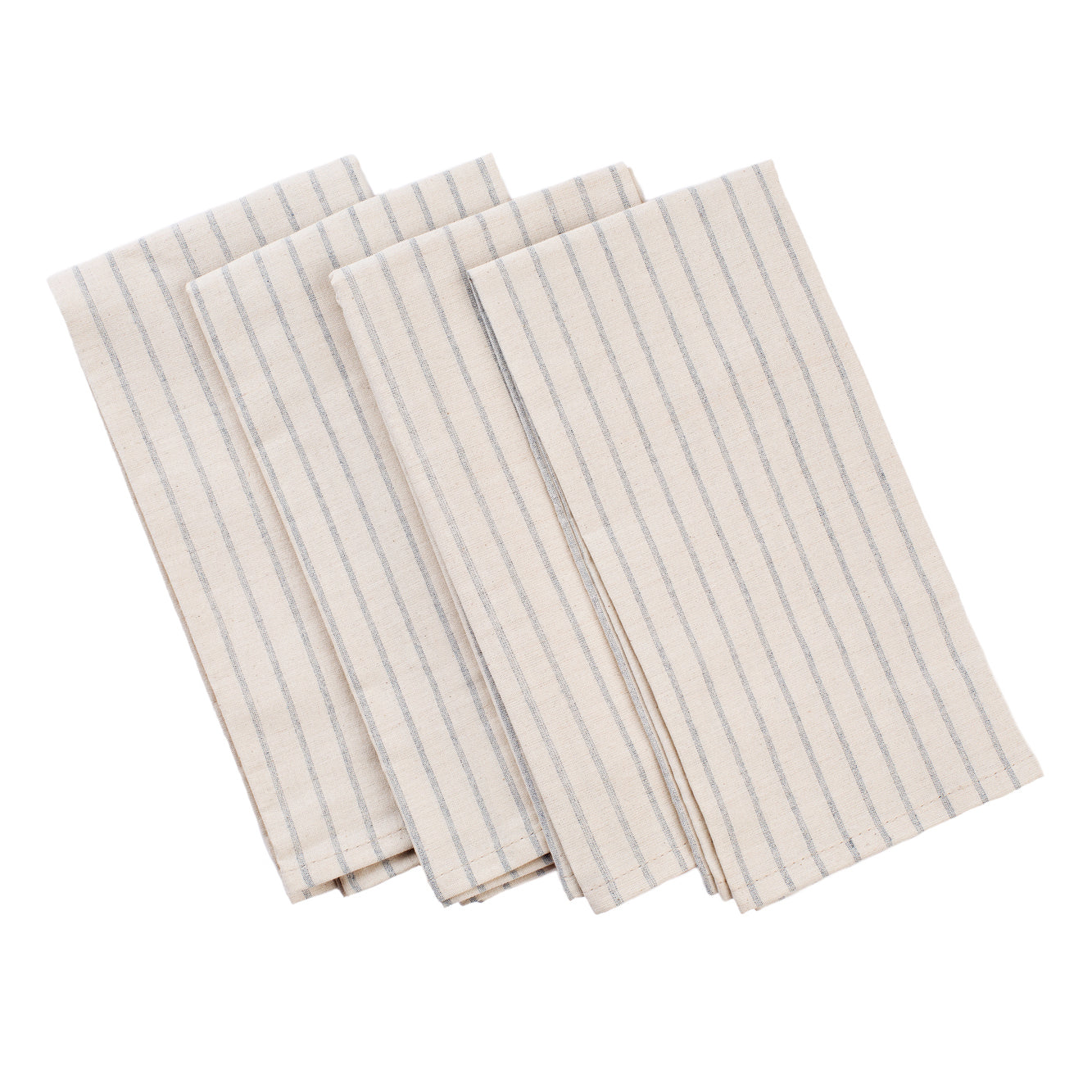 Napkins Grey Set of 4. 19.5x18.5 in. Eco Friendly. Upcycled